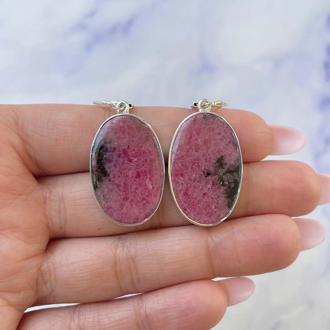 Rhodonite Earring-(RDN-E-26.)