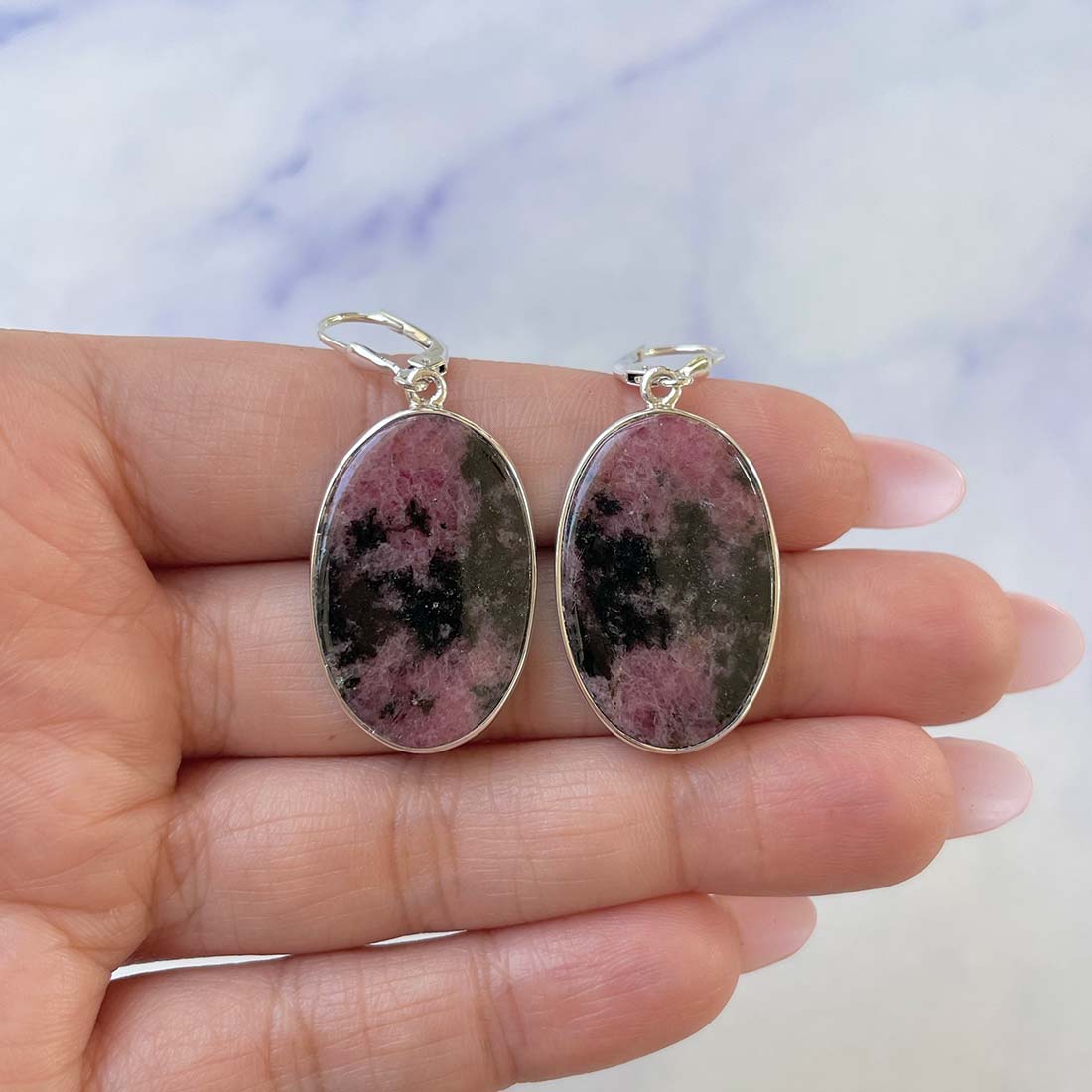 Rhodonite Earring-(RDN-E-30.)