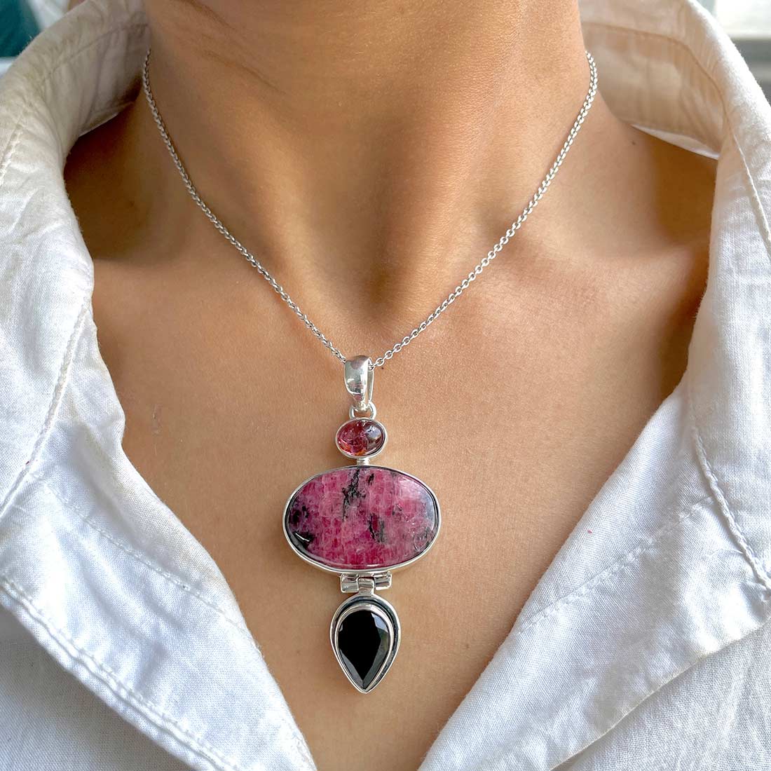 Rhodonite Pendant-(RDN-P-31.)