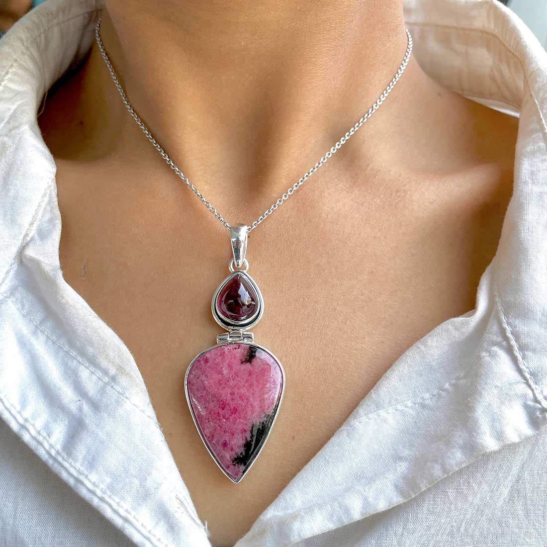 Rhodonite Pendant-(RDN-P-41.)