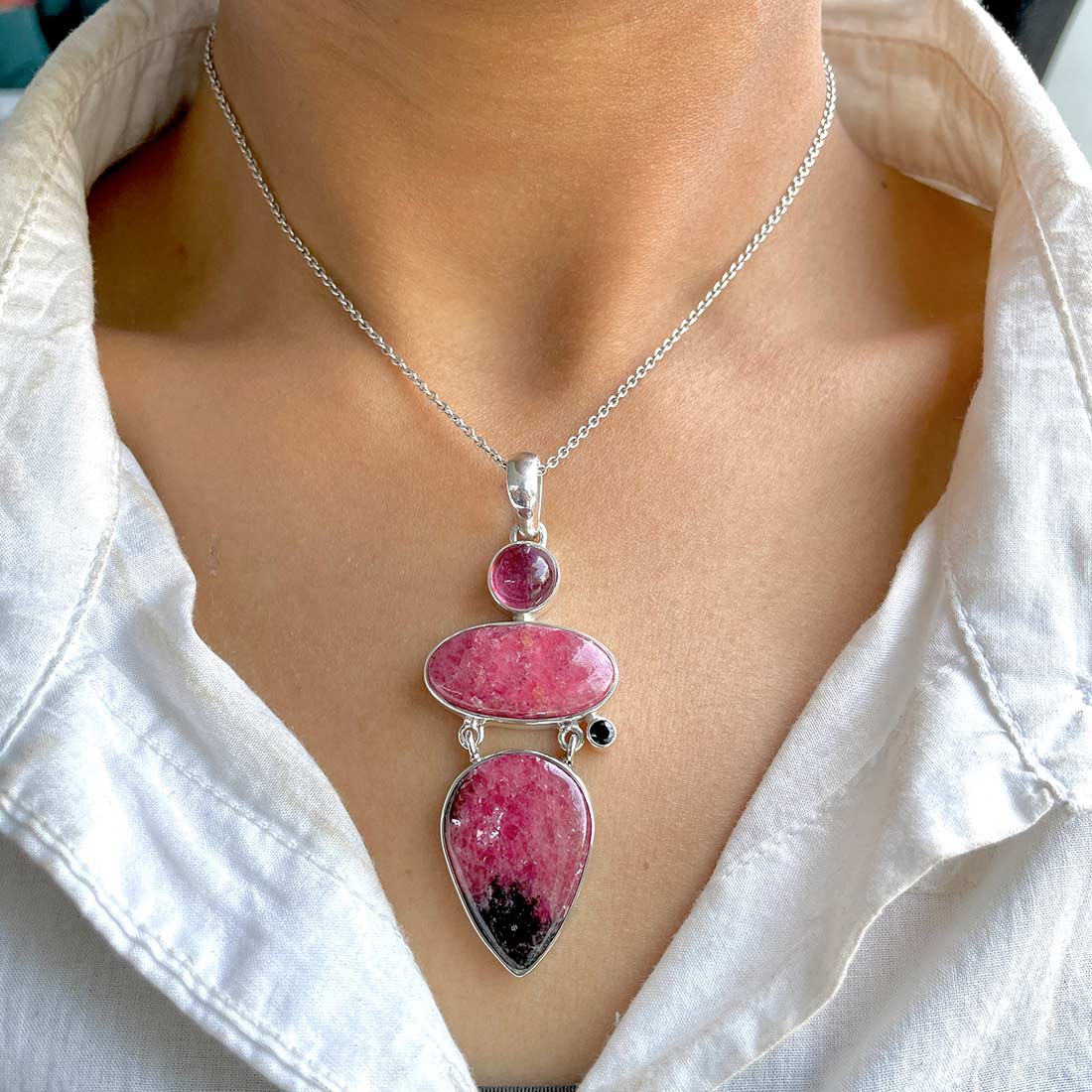 Rhodonite Pendant-(RDN-P-47.)