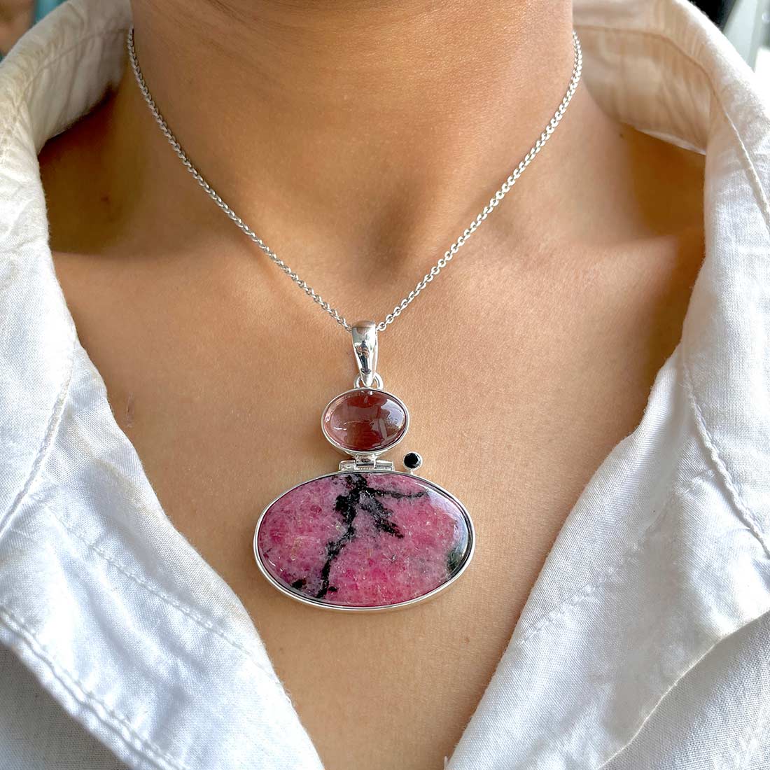 Rhodonite Pendant-(RDN-P-51.)