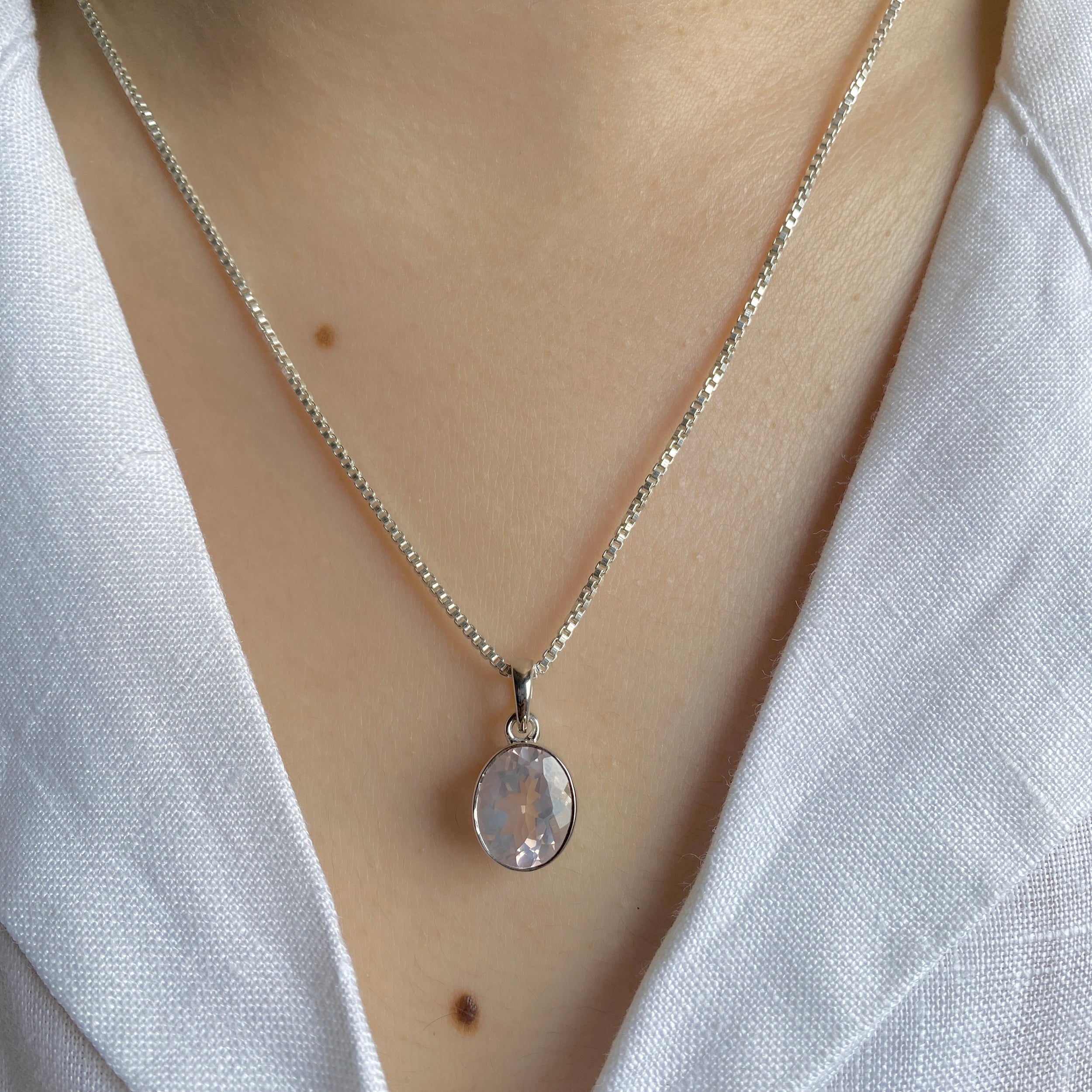 Rose Quartz Pendant-(RSQ-SP-466.)