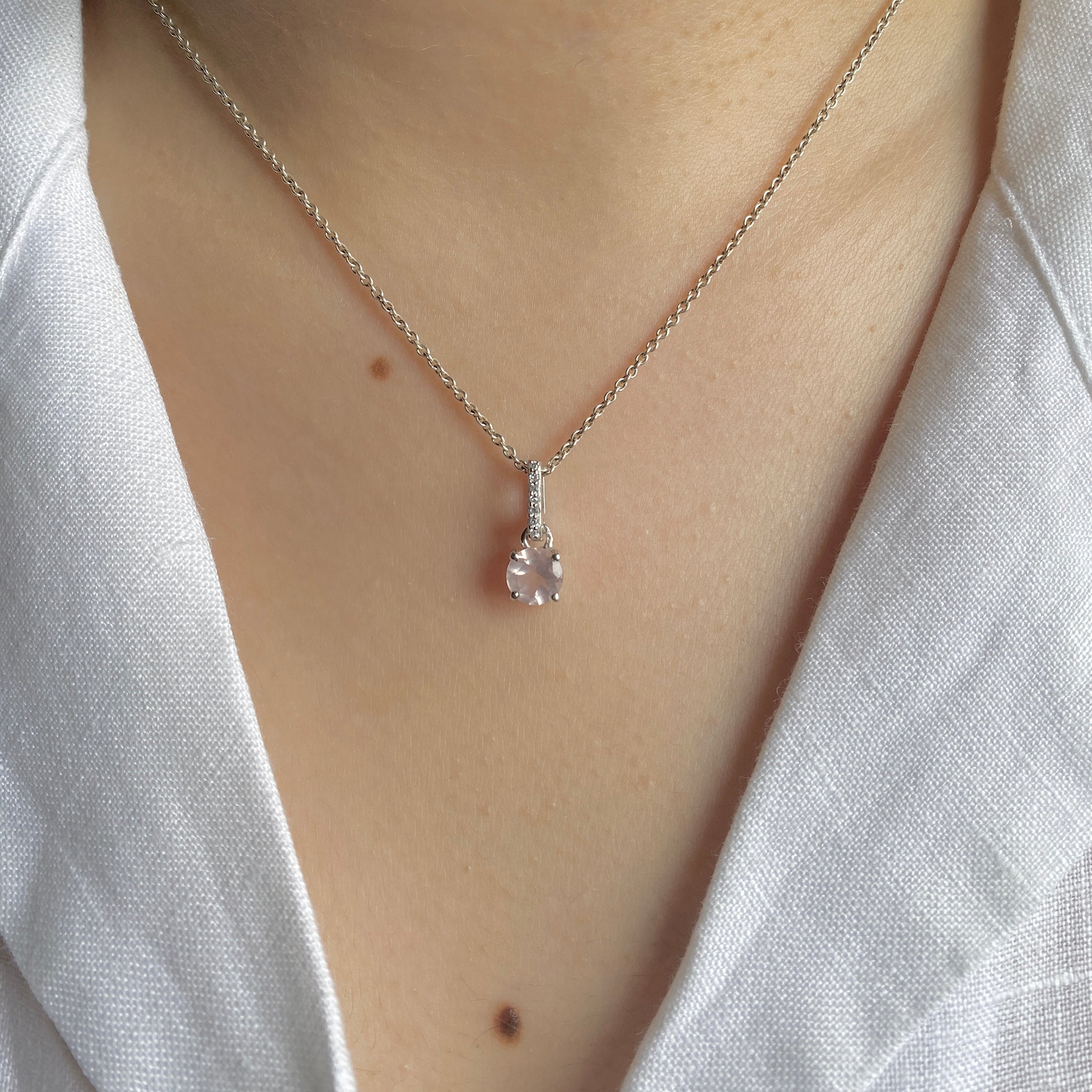 Rose Quartz Pendant-(RSQ-SP-549.)