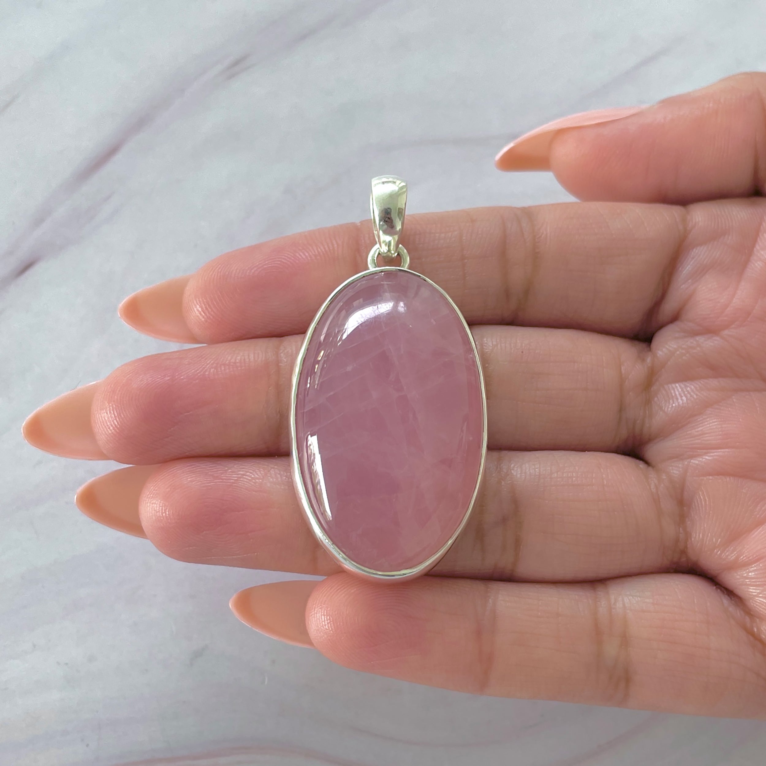 Rose Quartz Pendant-(RSQ-P-100.)