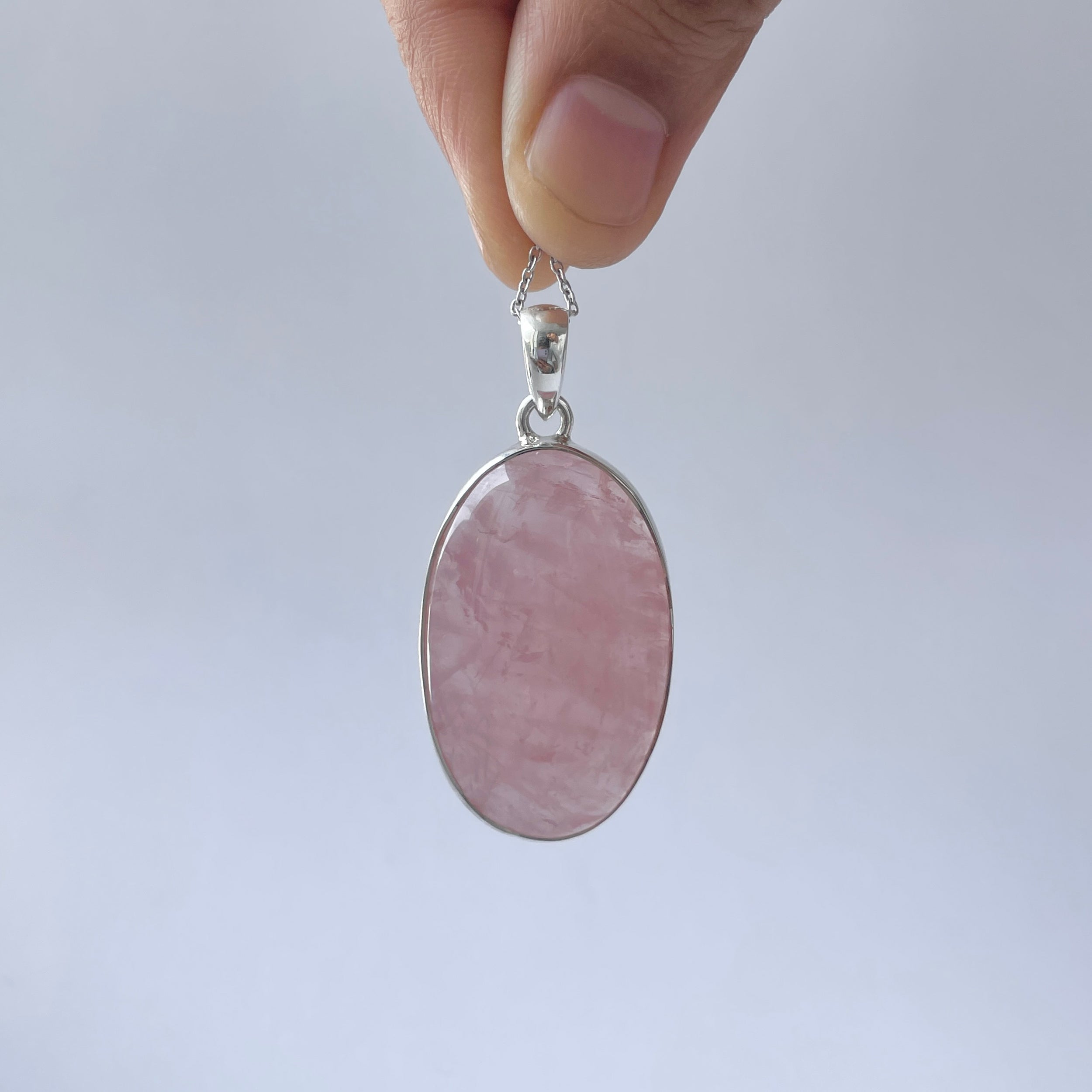 Rose Quartz Pendant-(RSQ-P-101.)