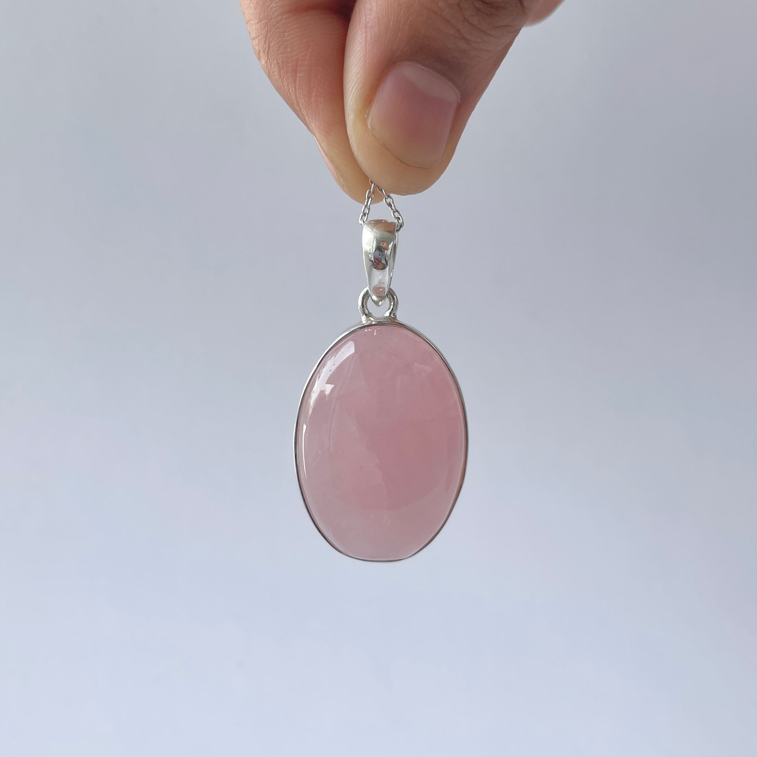 Rose Quartz Pendant-(RSQ-P-105.)
