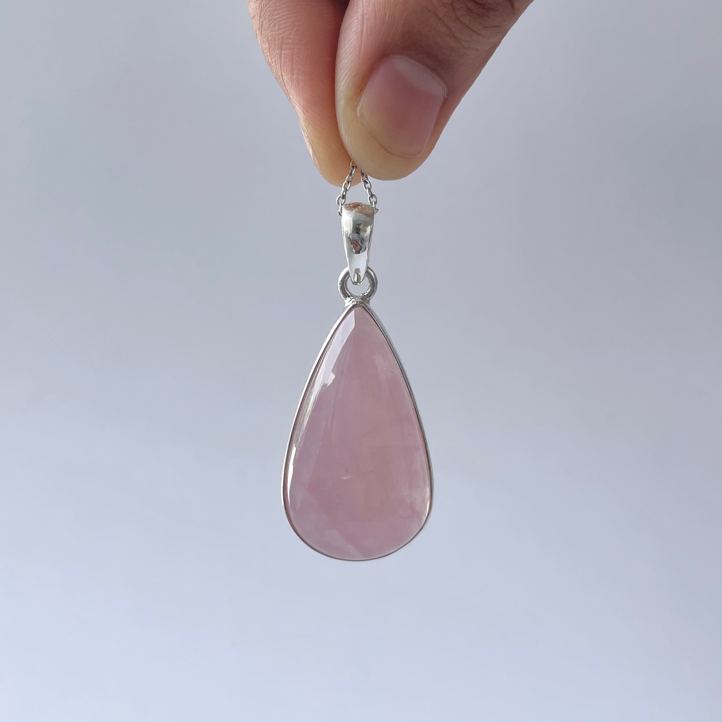 Rose Quartz Pendant-(RSQ-P-106.)