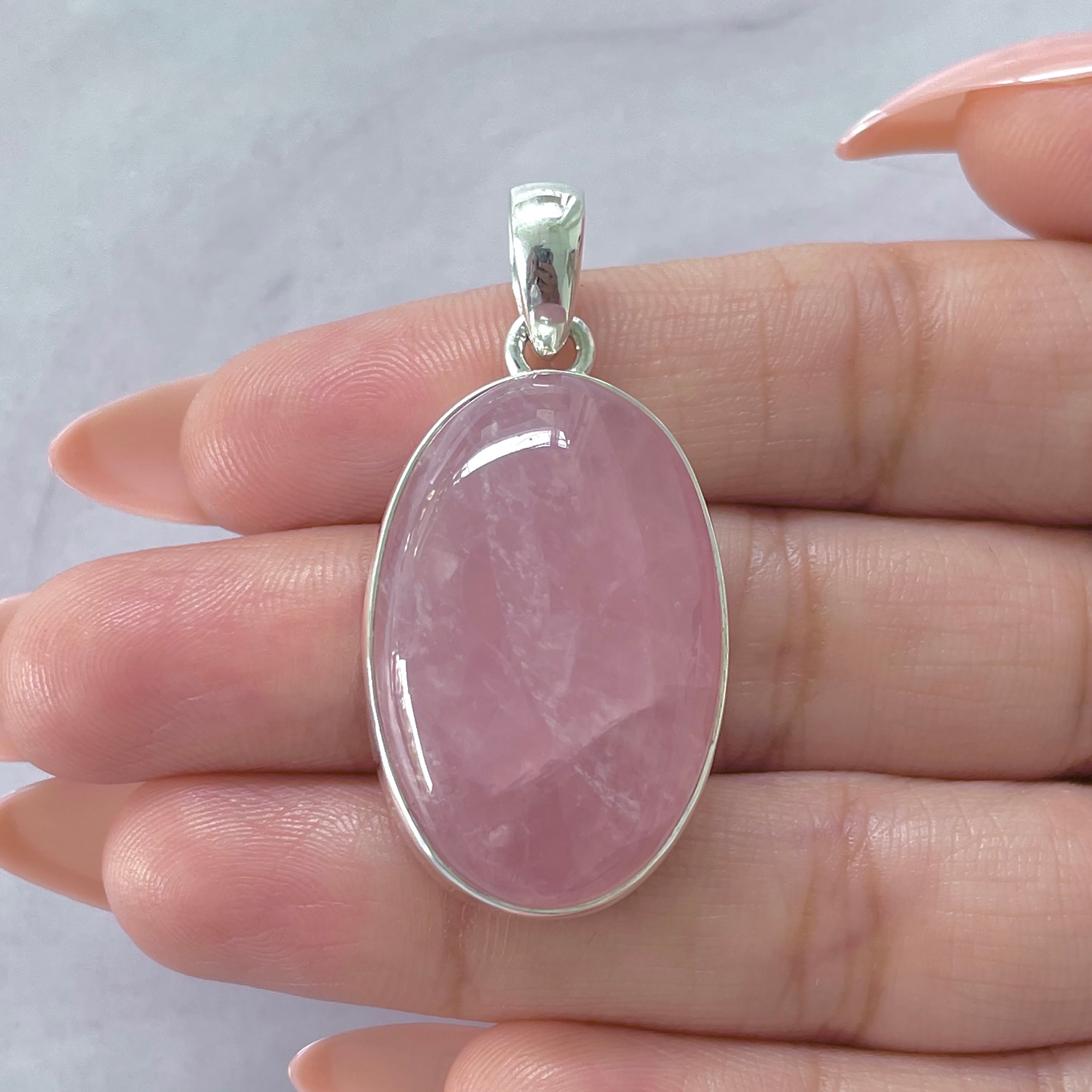 Rose Quartz Pendant-(RSQ-P-107.)