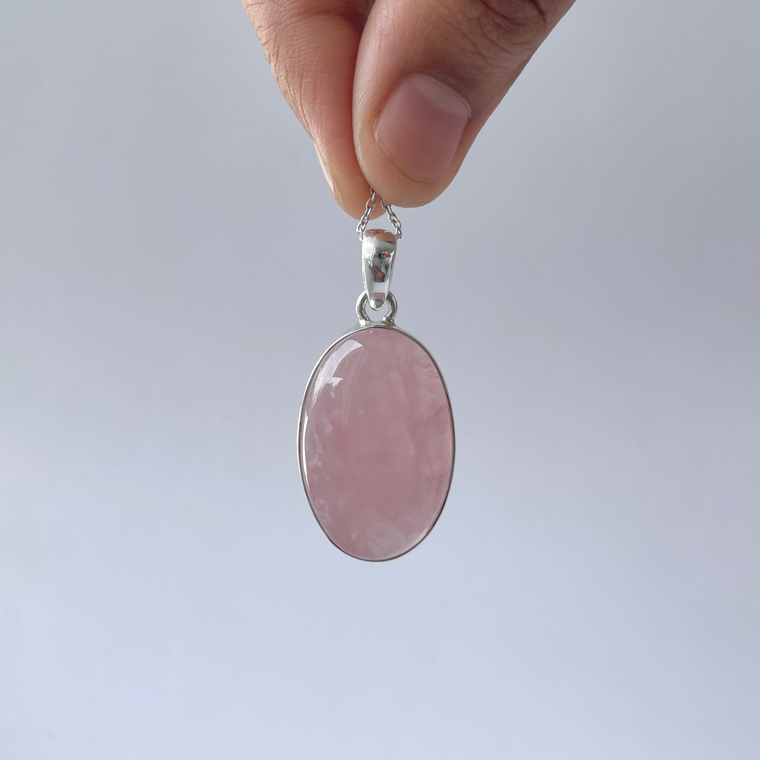 Rose Quartz Pendant-(RSQ-P-107.)