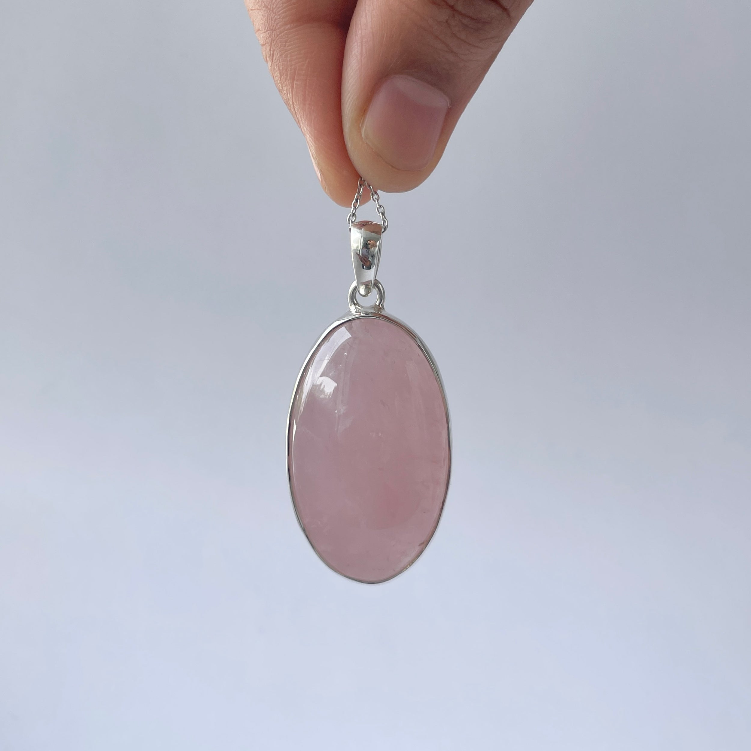 Rose Quartz Pendant-(RSQ-P-108.)