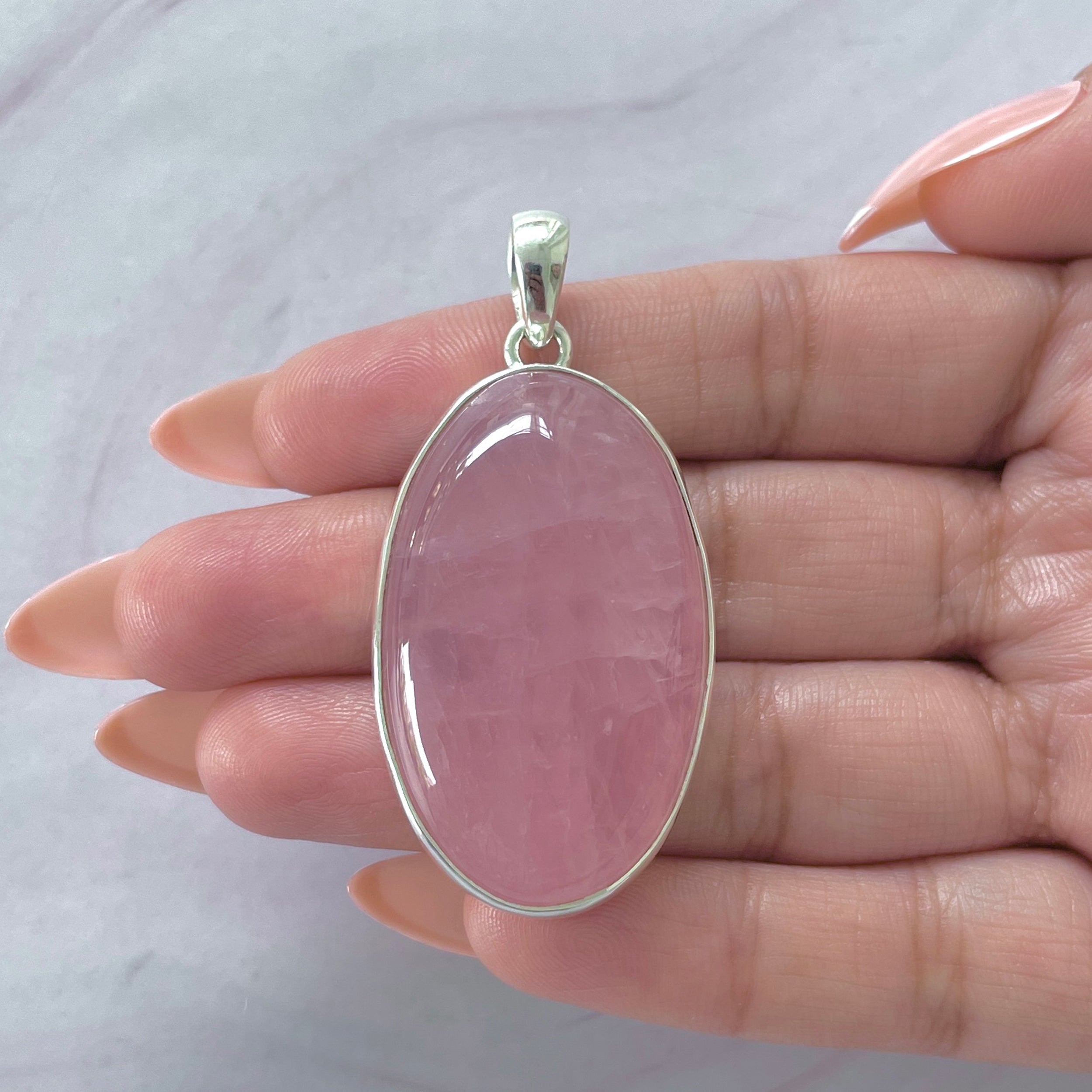 Rose Quartz Pendant-(RSQ-P-109.)