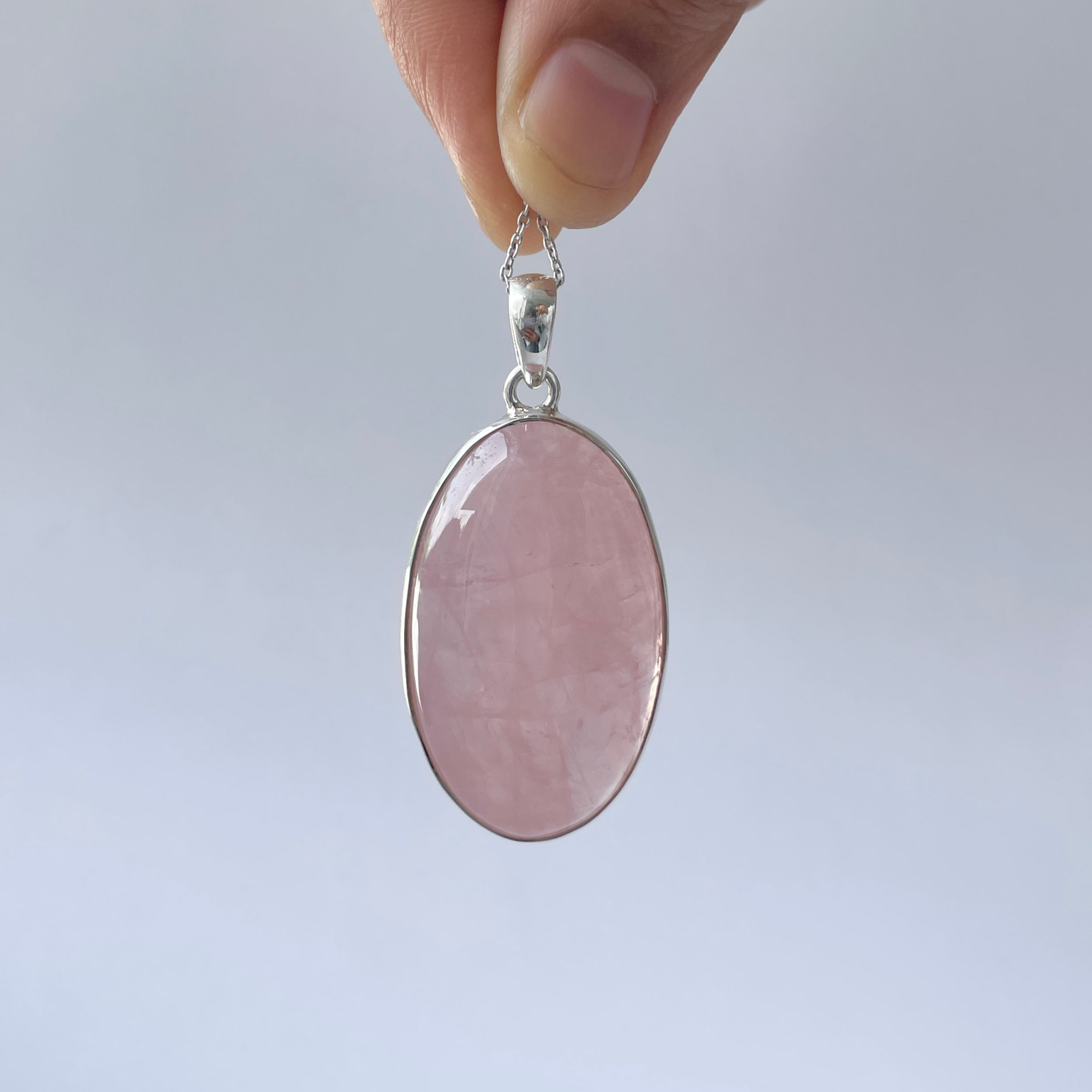 Rose Quartz Pendant-(RSQ-P-109.)