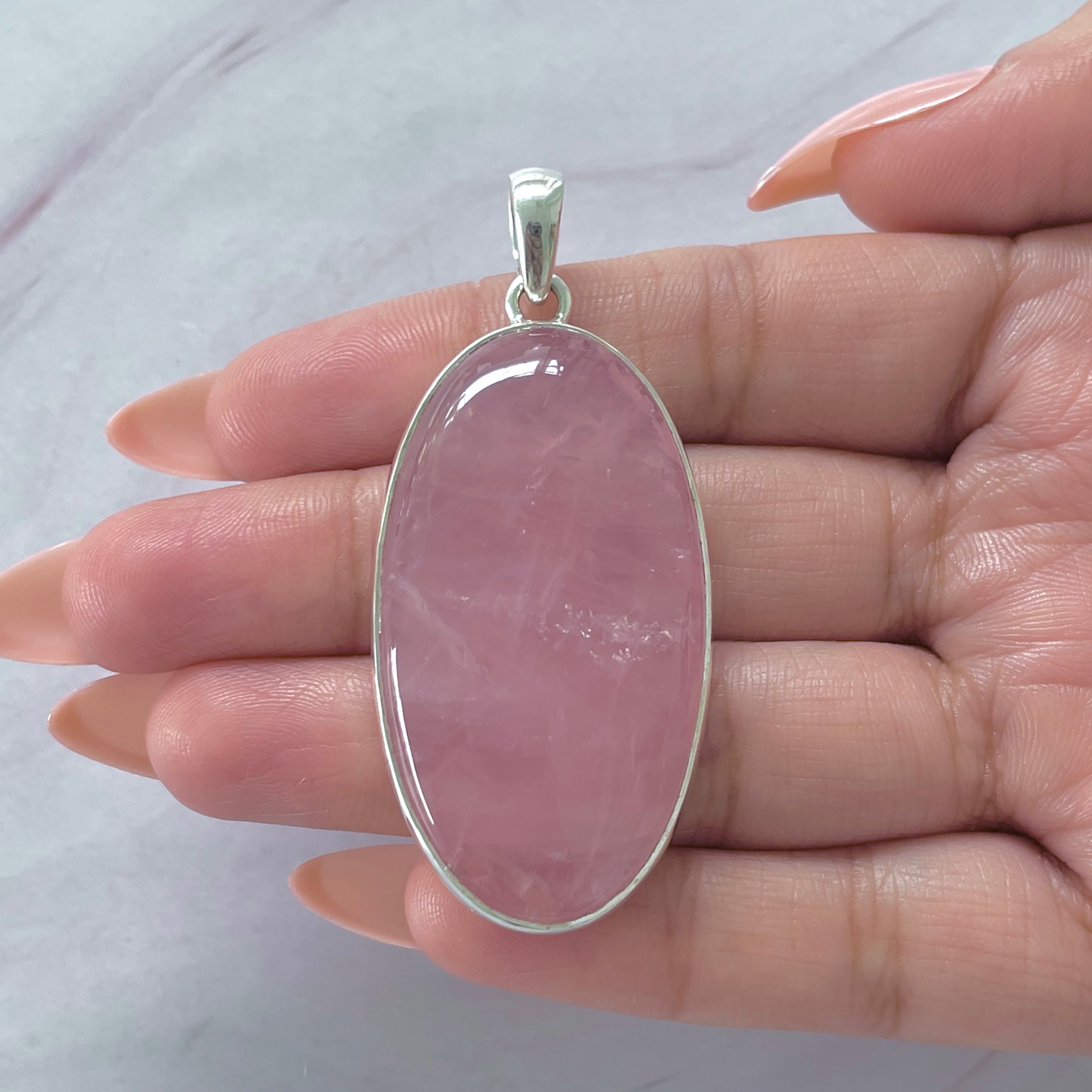 Rose Quartz Pendant-(RSQ-P-112.)