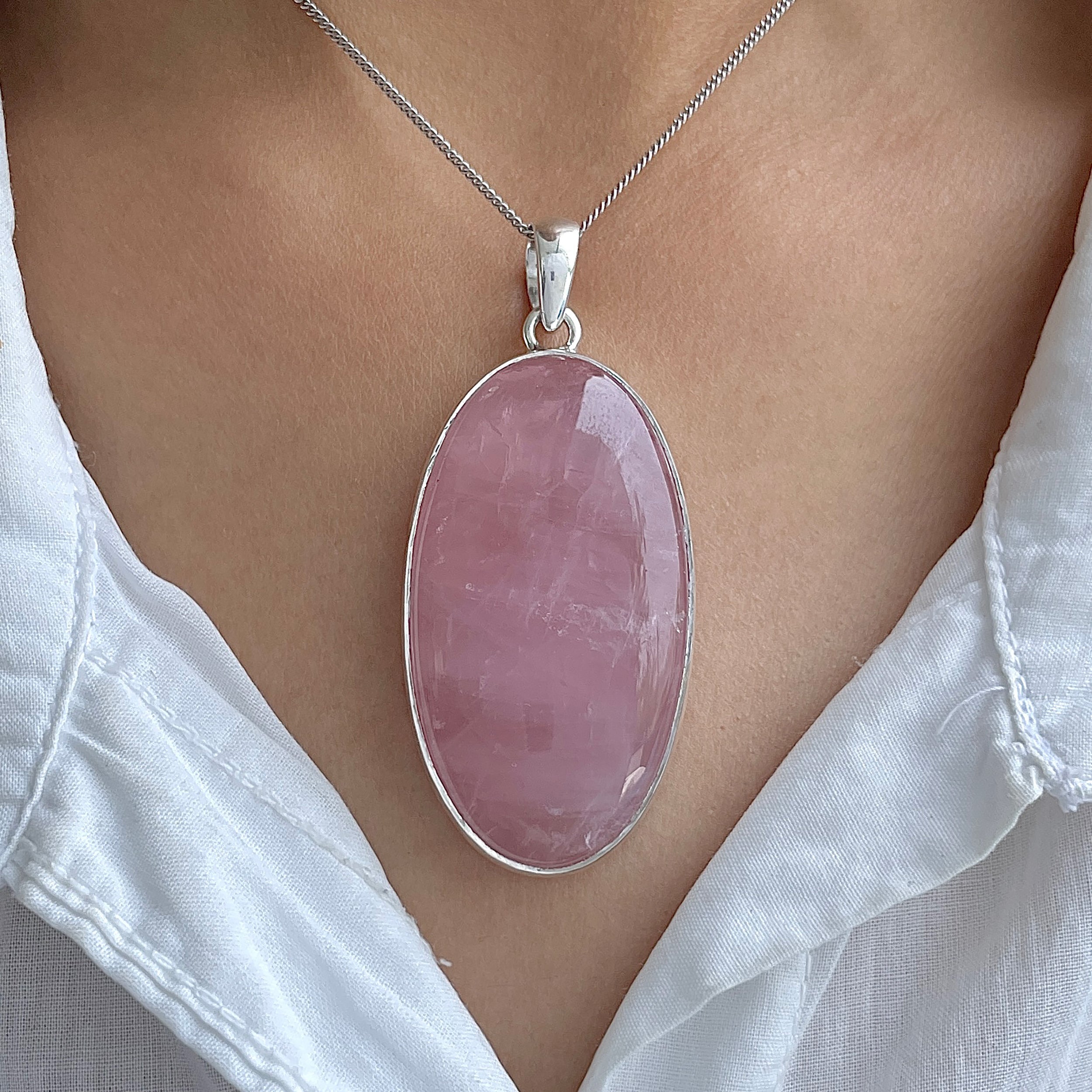 Rose Quartz Pendant-(RSQ-P-112.)