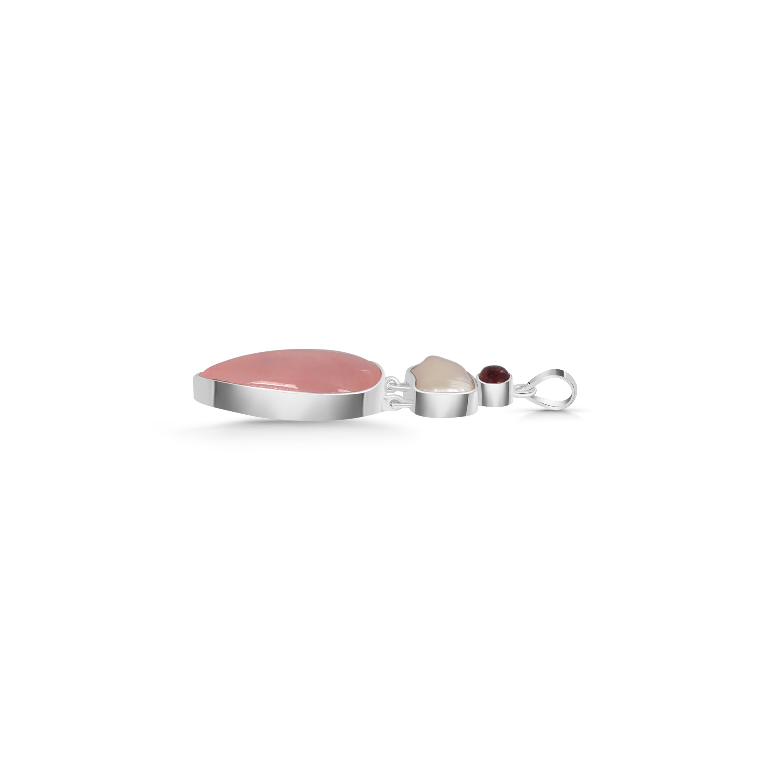 Rose Quartz Pendant-(RSQ-P-39.)