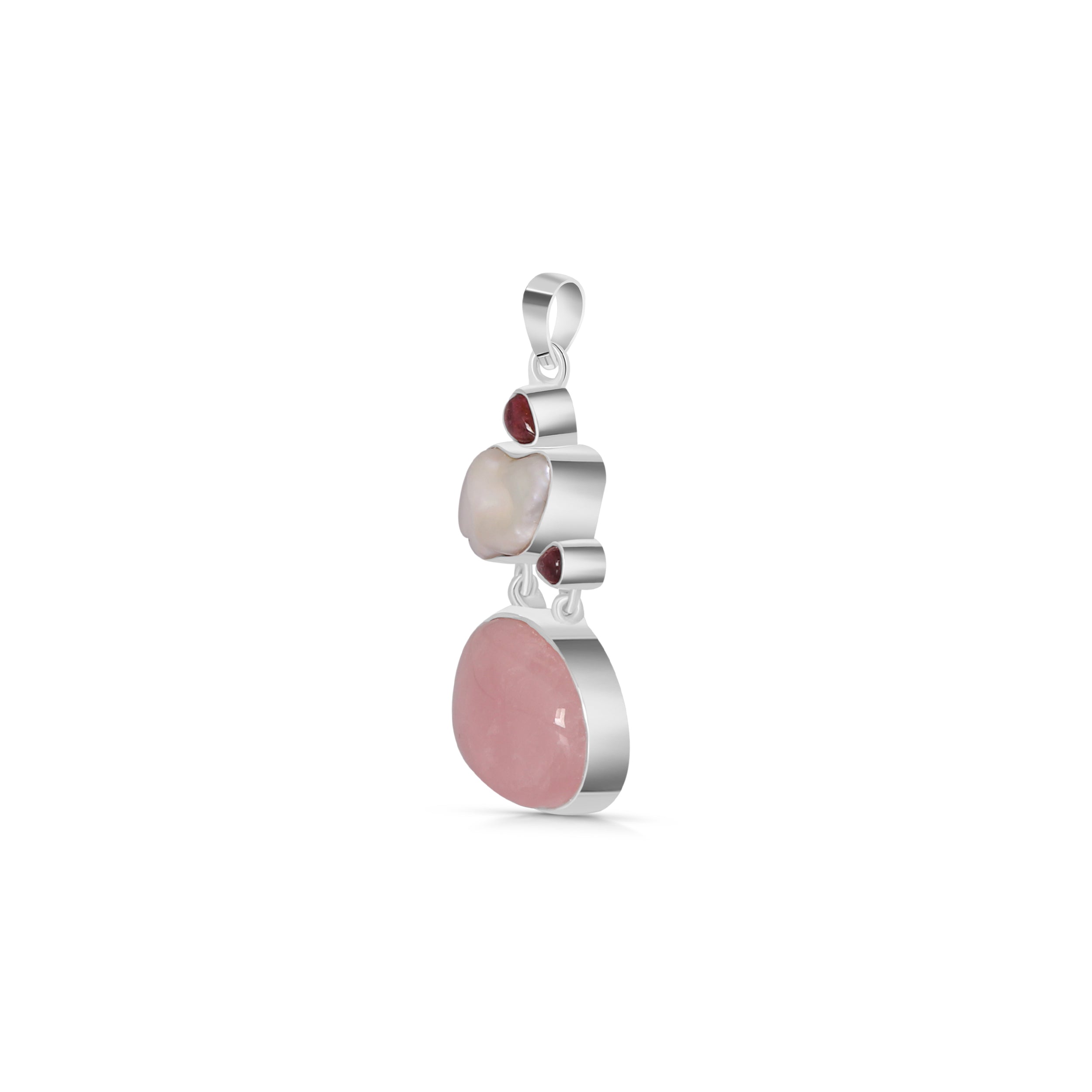 Rose Quartz Pendant-(RSQ-P-41.)