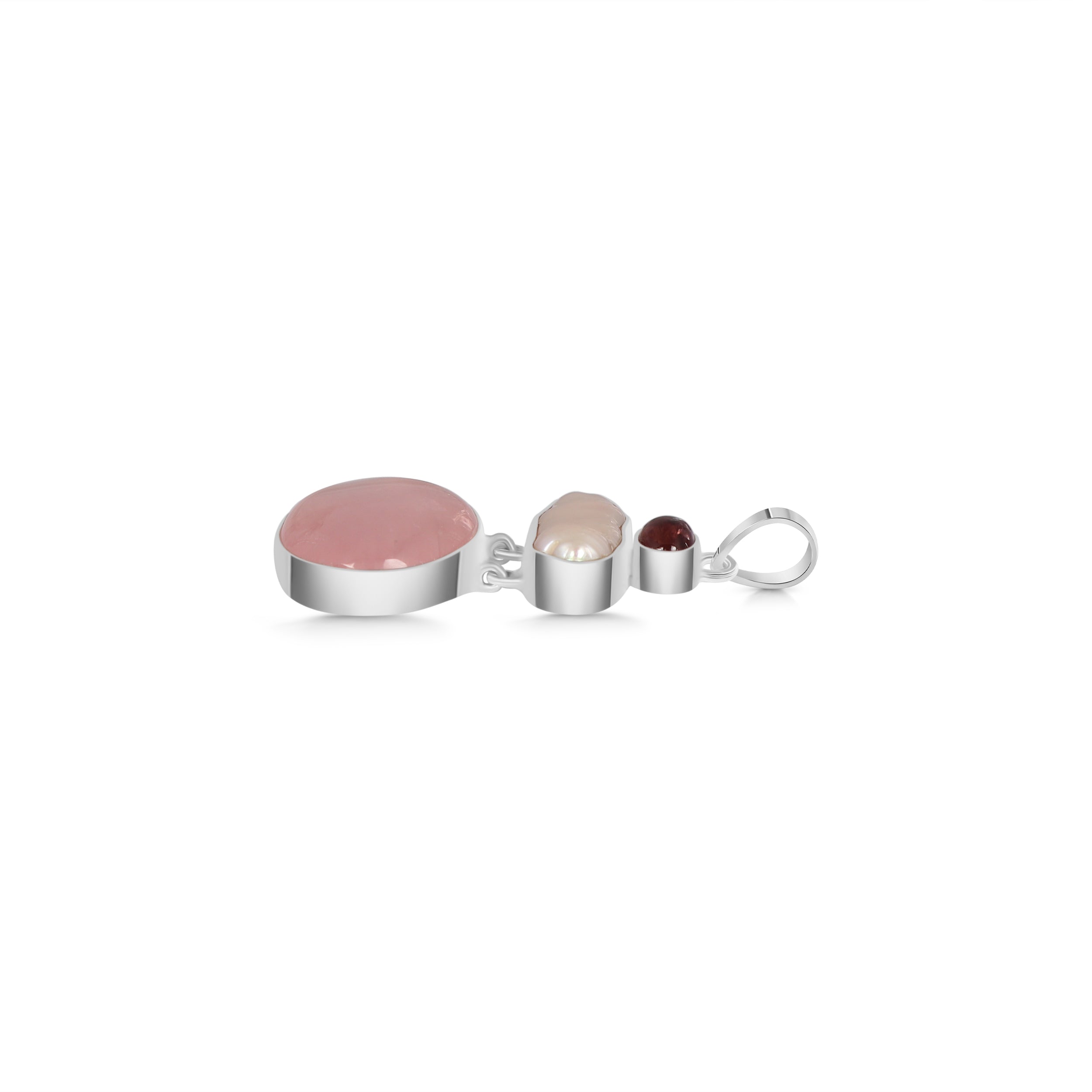 Rose Quartz Pendant-(RSQ-P-42.)