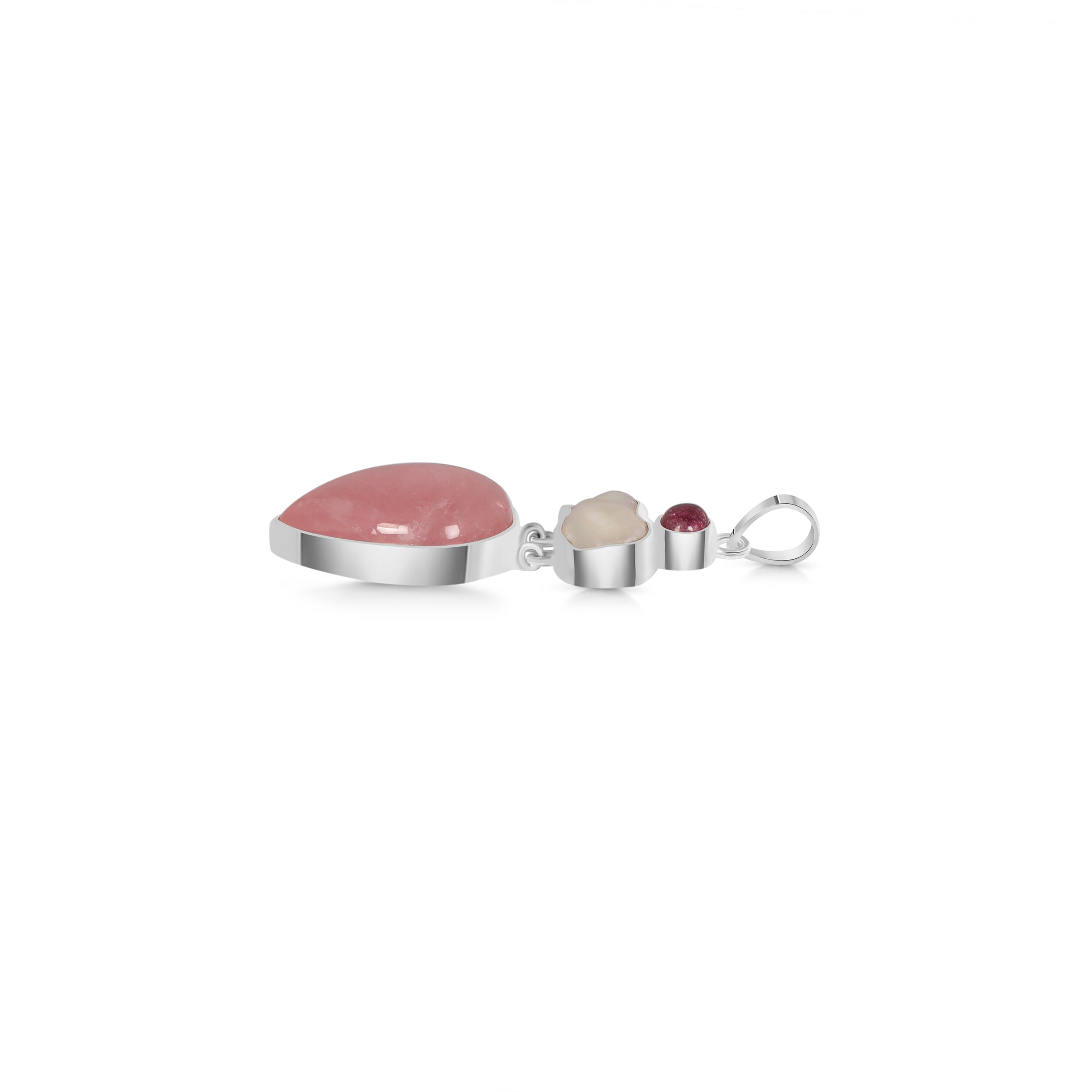 Rose Quartz Pendant-(RSQ-P-48.)