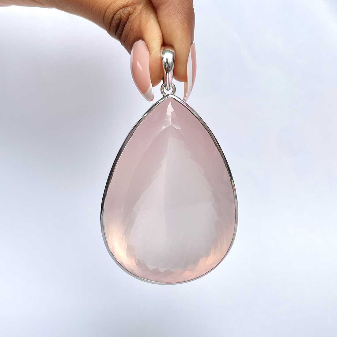 Rose Quartz Pendant-(RSQ-P-50.)