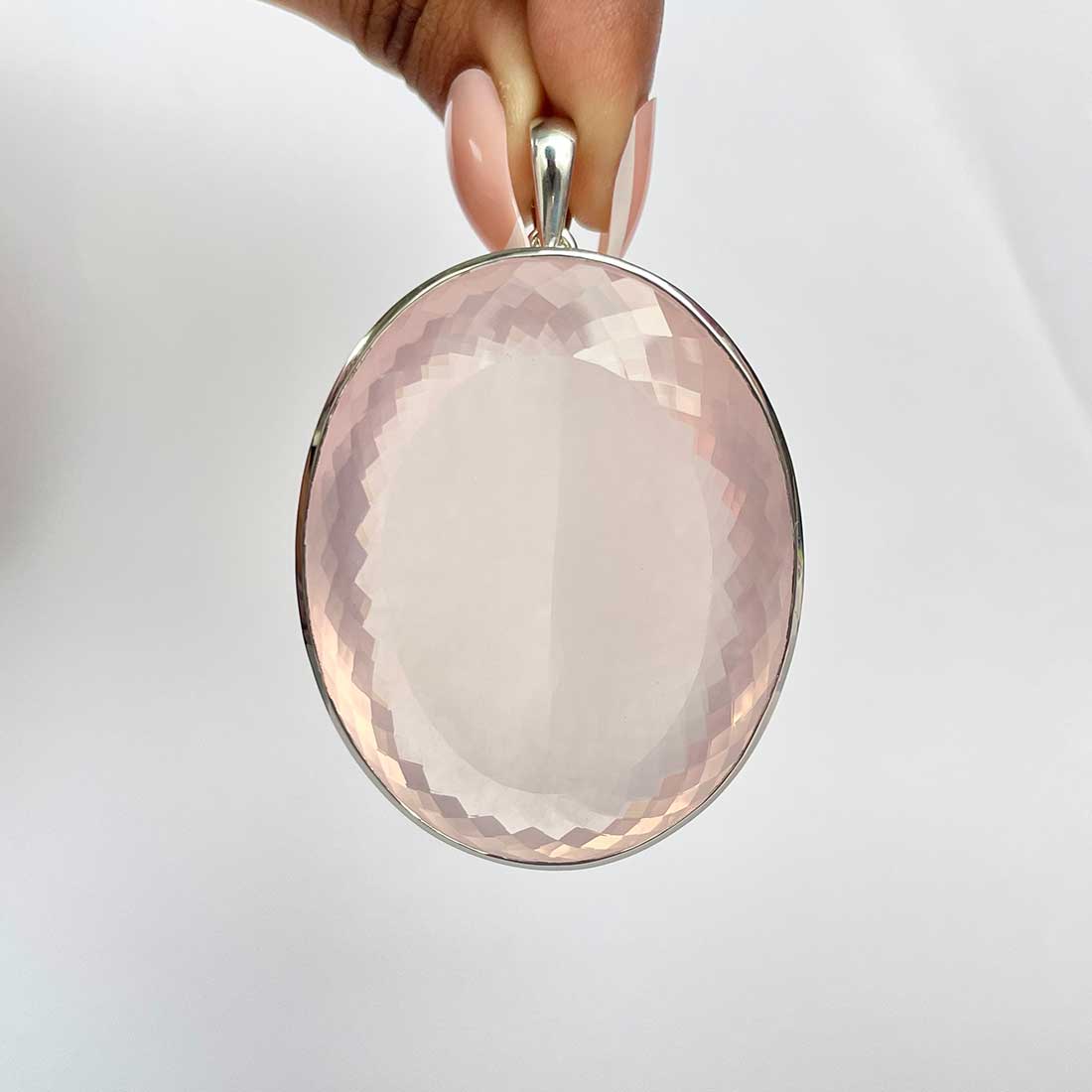 Rose Quartz Pendant-(RSQ-P-54.)