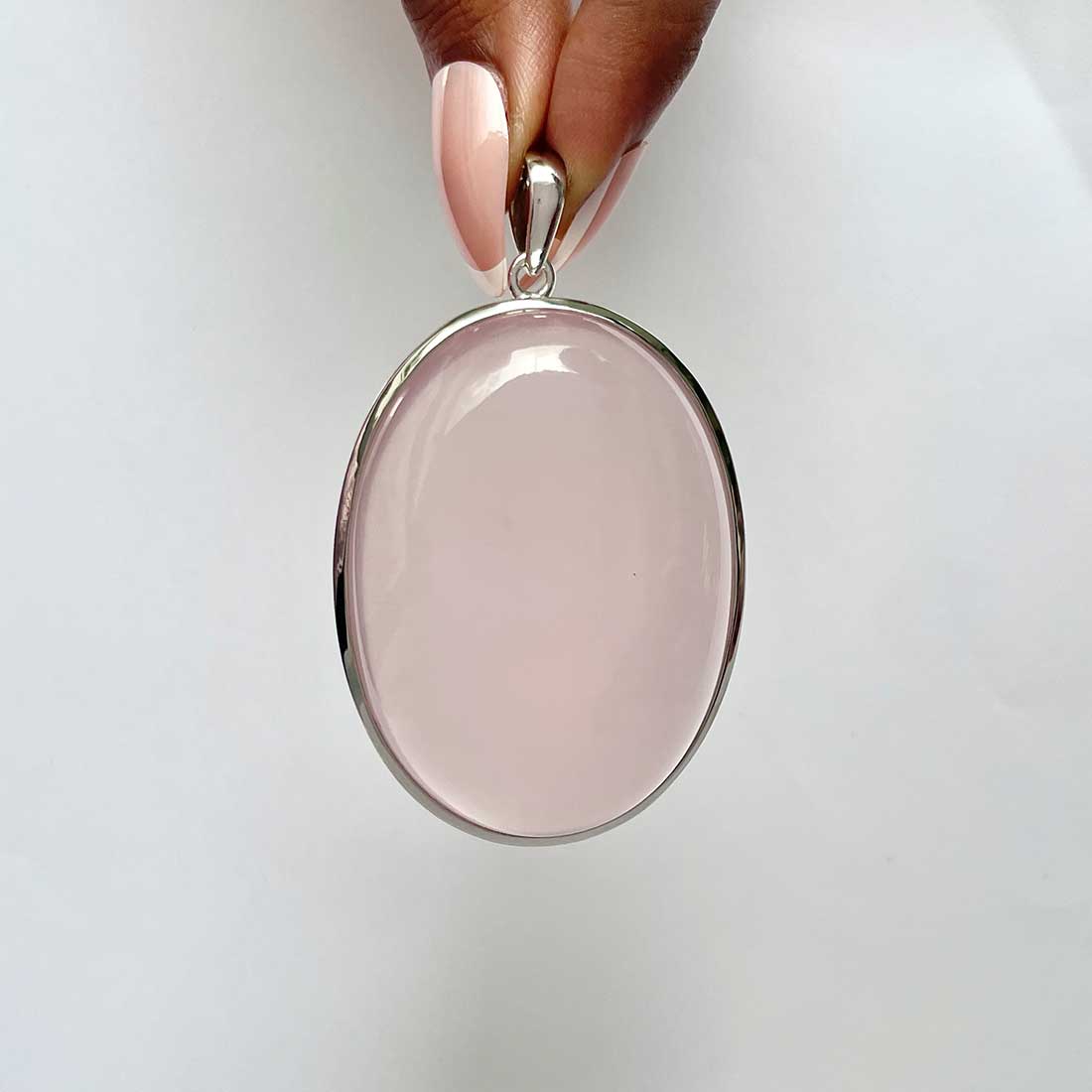 Rose Quartz Pendant-(RSQ-P-57.)