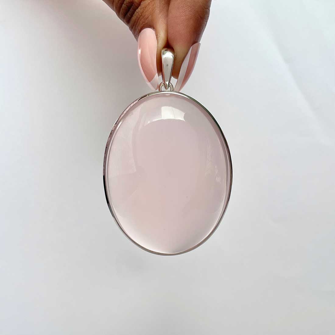 Rose Quartz Pendant-(RSQ-P-58.)