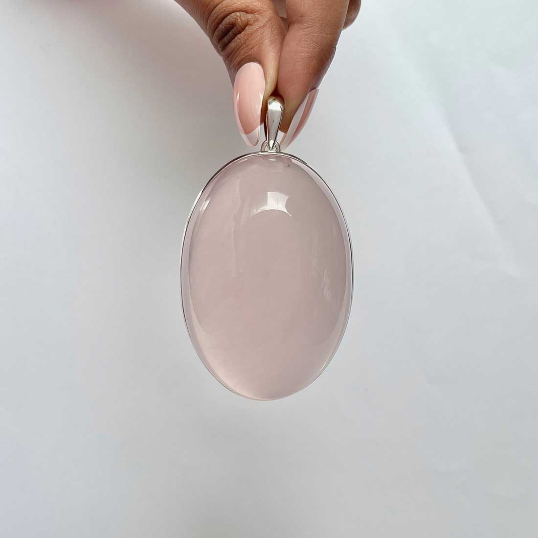 Rose Quartz Pendant-(RSQ-P-59.)