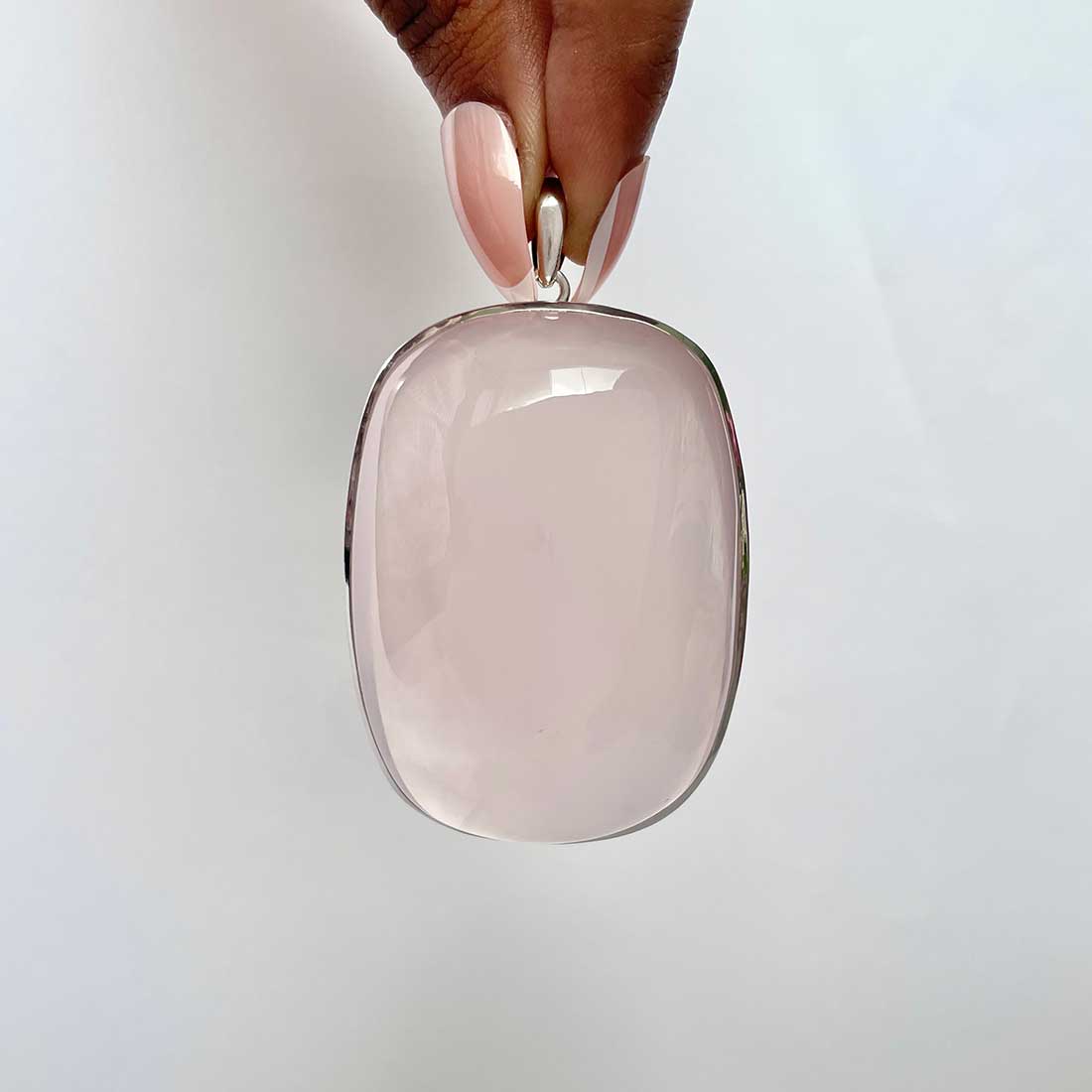 Rose Quartz Pendant-(RSQ-P-60.)