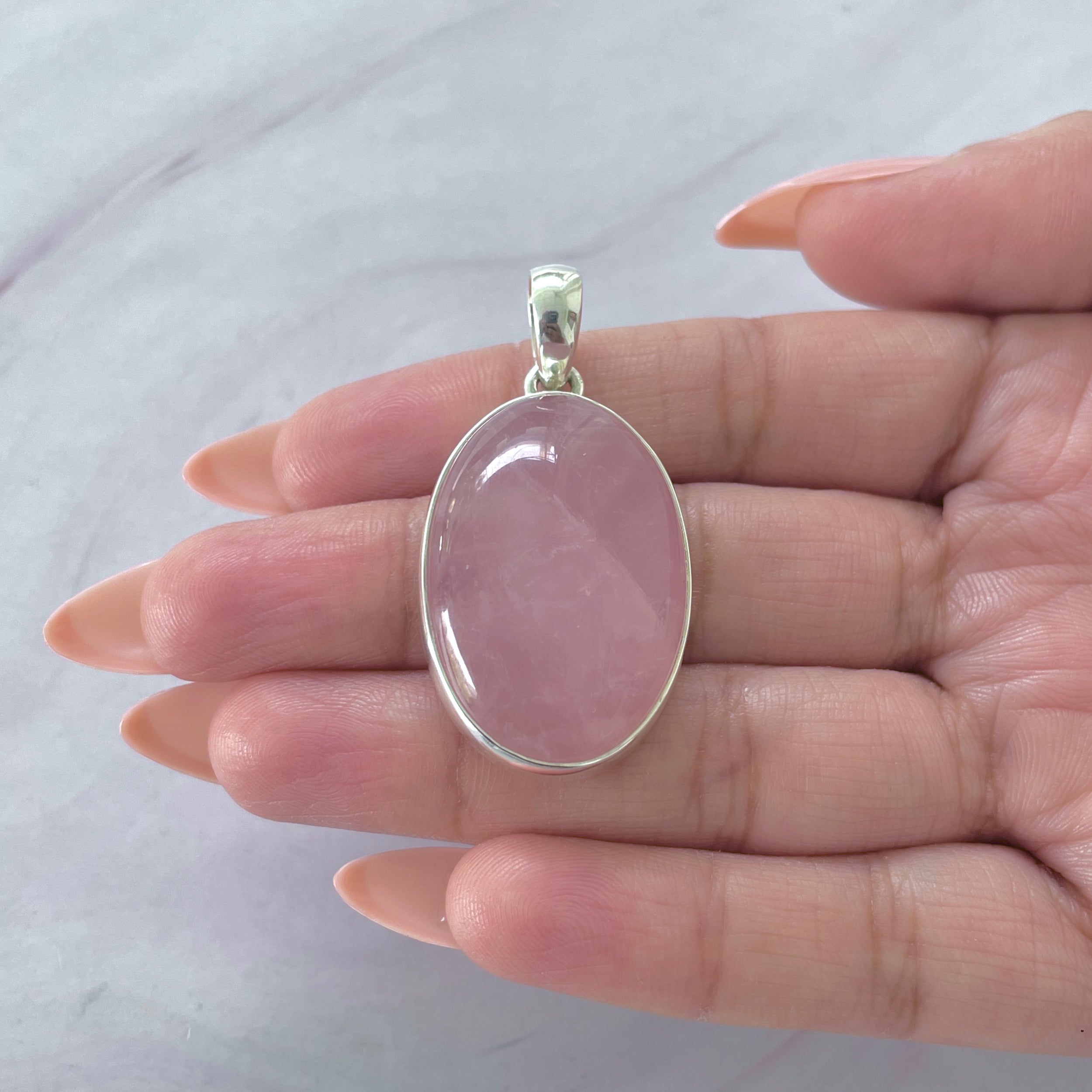 Rose Quartz Pendant-(RSQ-P-62.)
