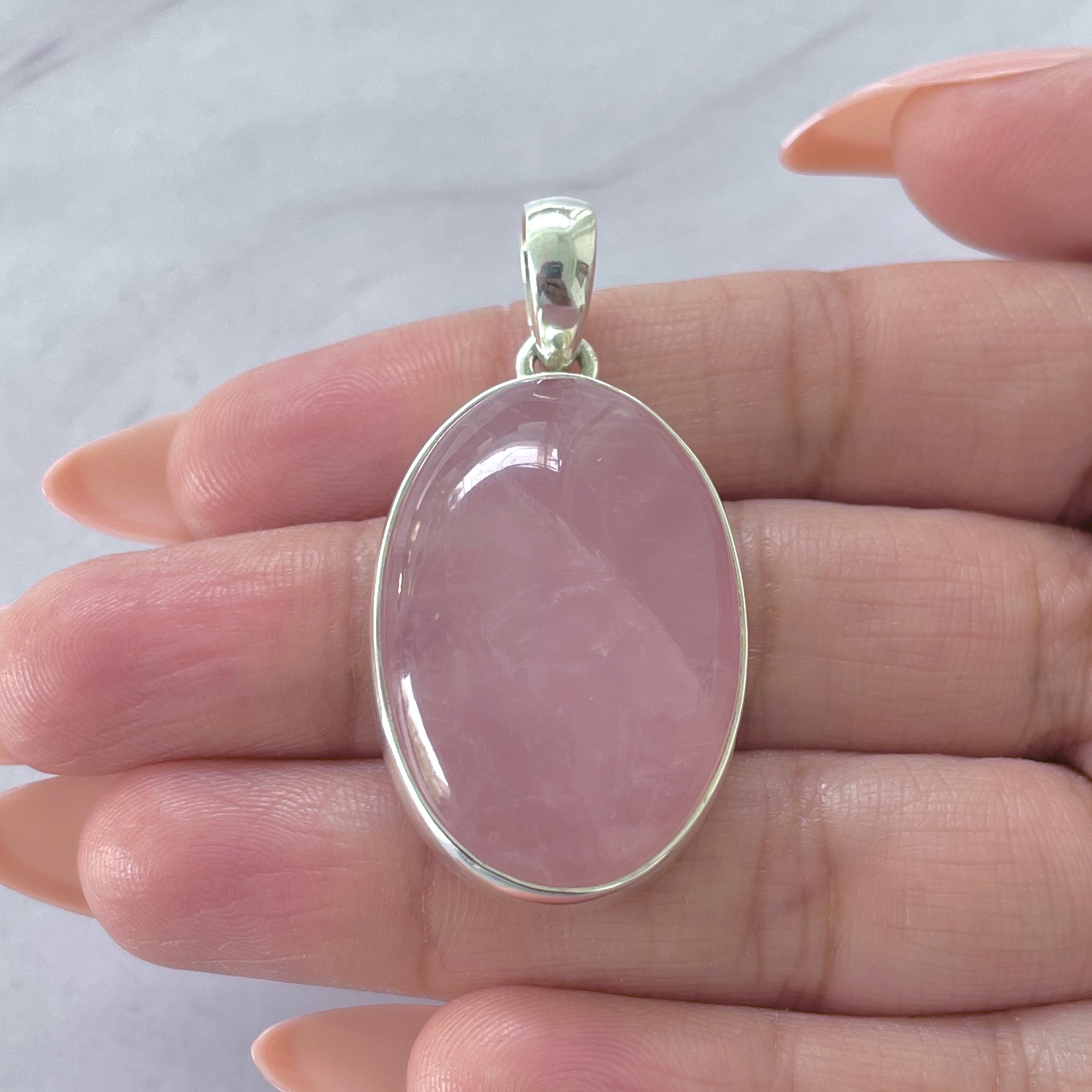 Rose Quartz Pendant-(RSQ-P-62.)