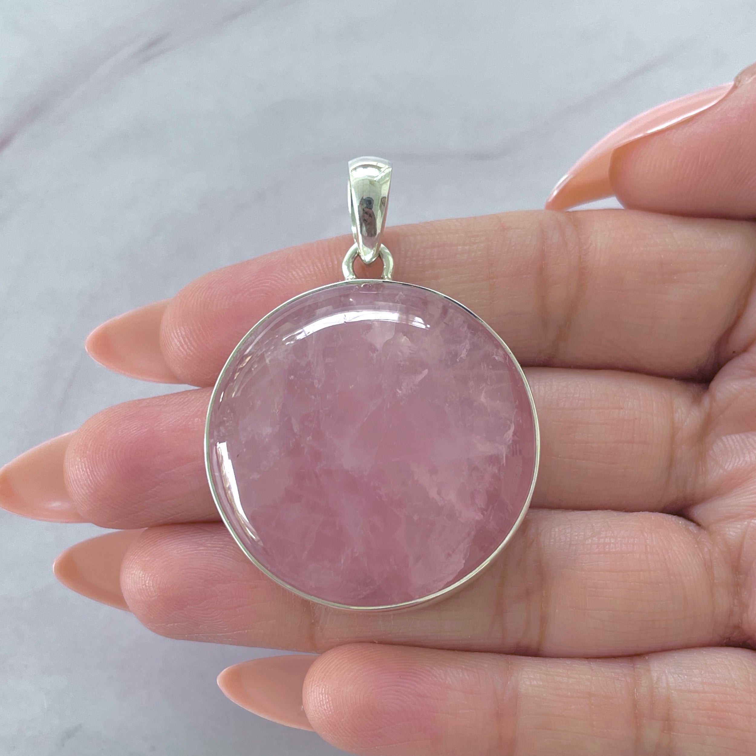Rose Quartz Pendant-(RSQ-P-63.)