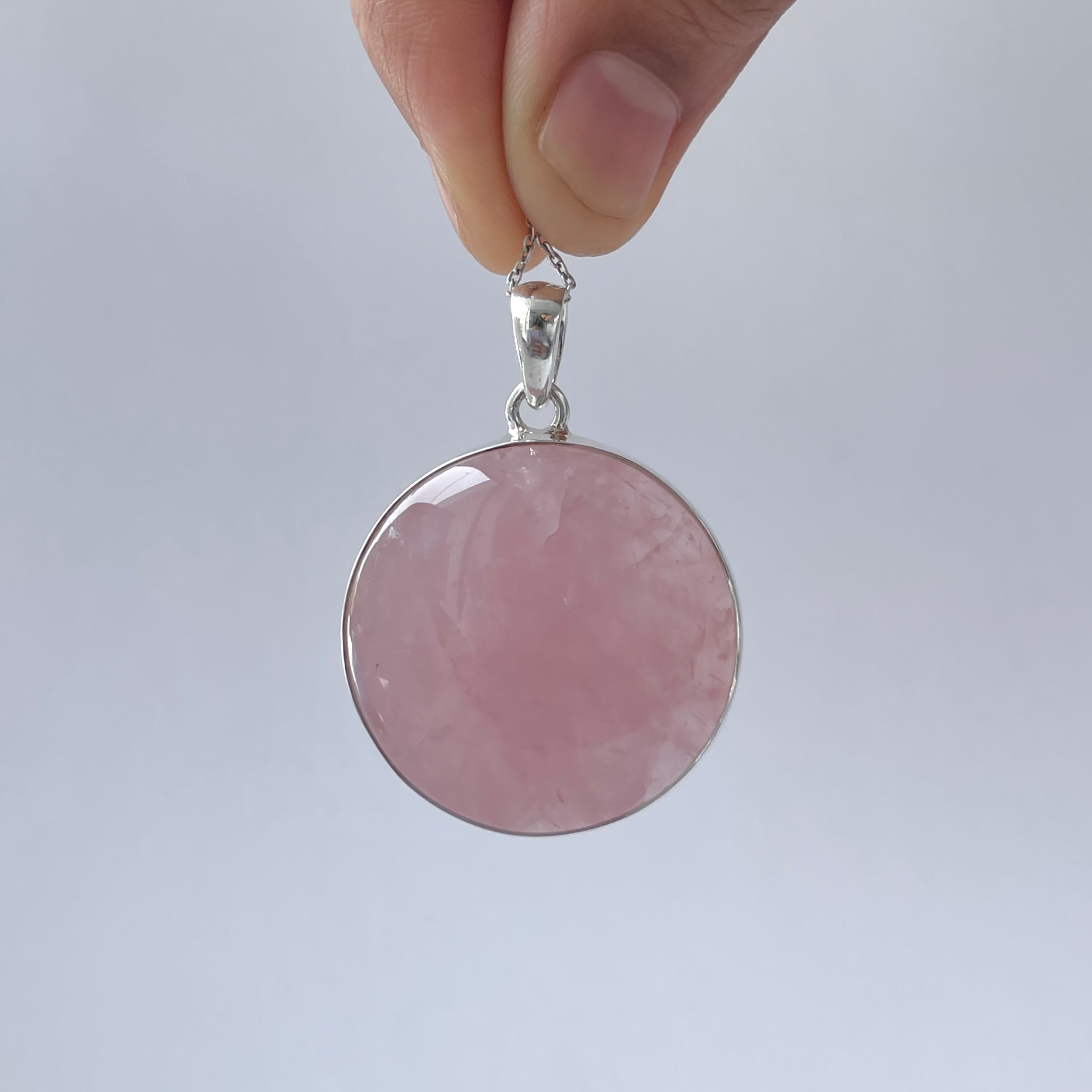 Rose Quartz Pendant-(RSQ-P-63.)