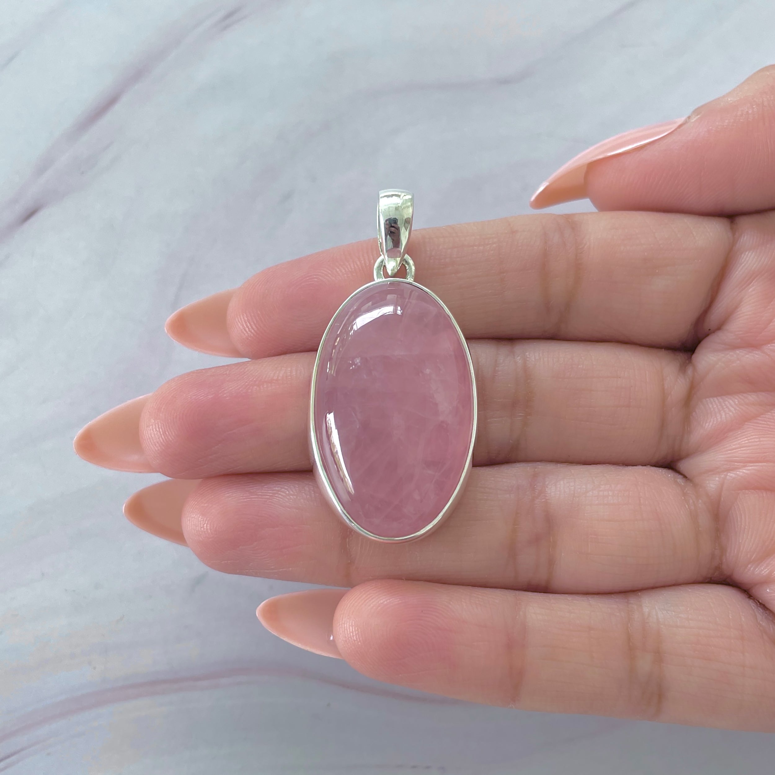 Rose Quartz Pendant-(RSQ-P-64.)