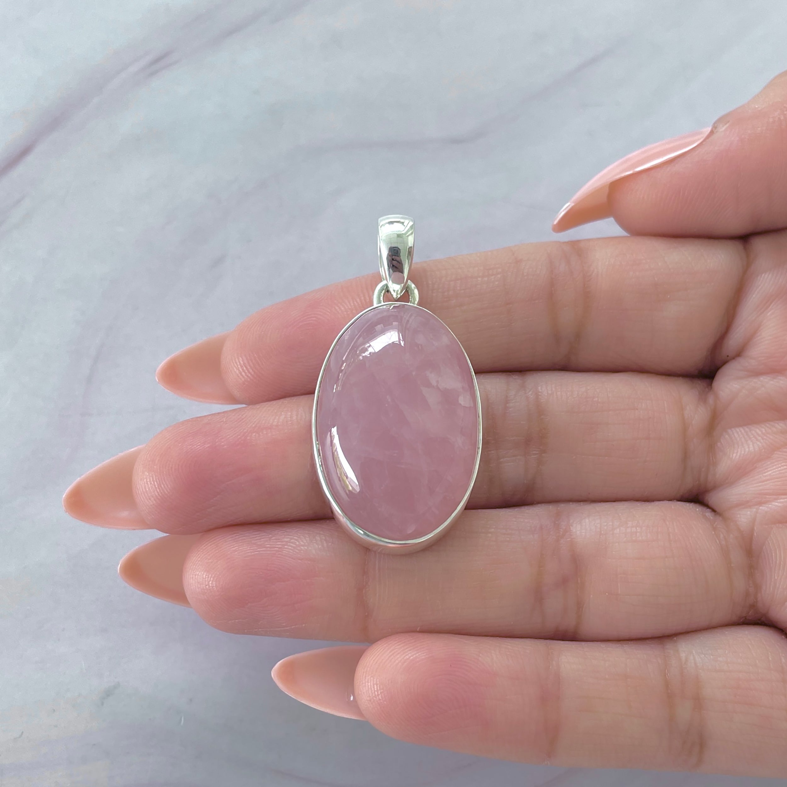 Rose Quartz Pendant-(RSQ-P-65.)