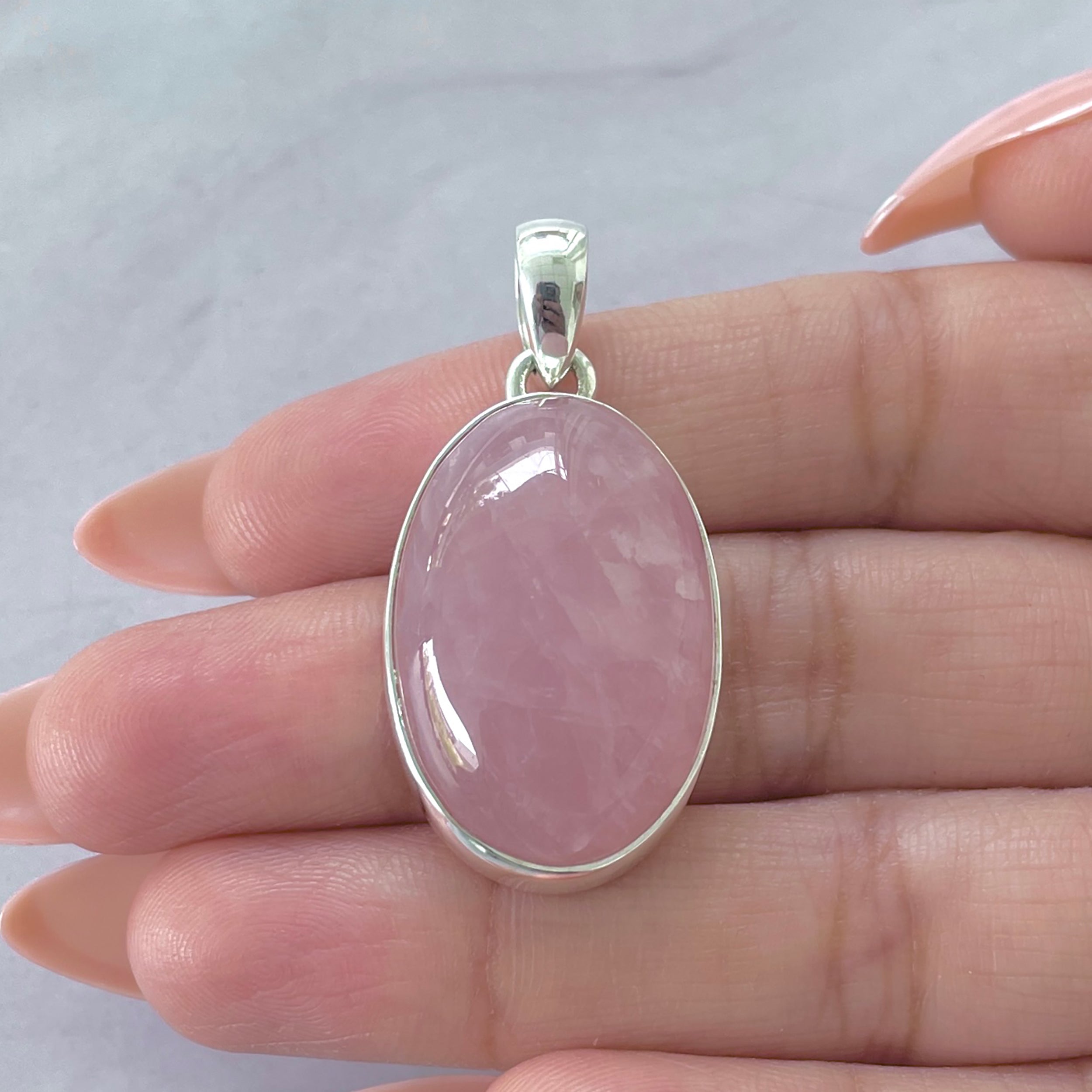 Rose Quartz Pendant-(RSQ-P-65.)