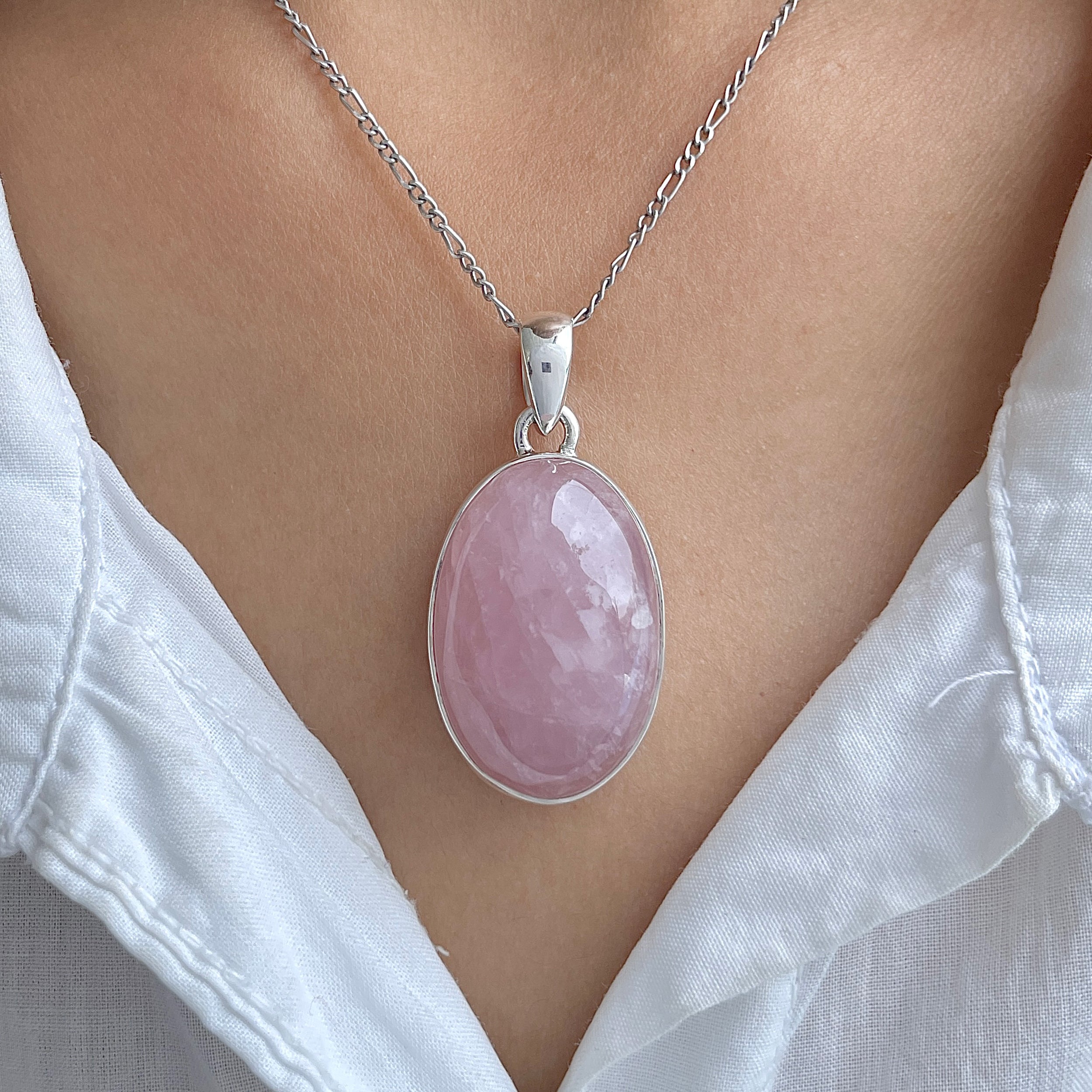 Rose Quartz Pendant-(RSQ-P-65.)