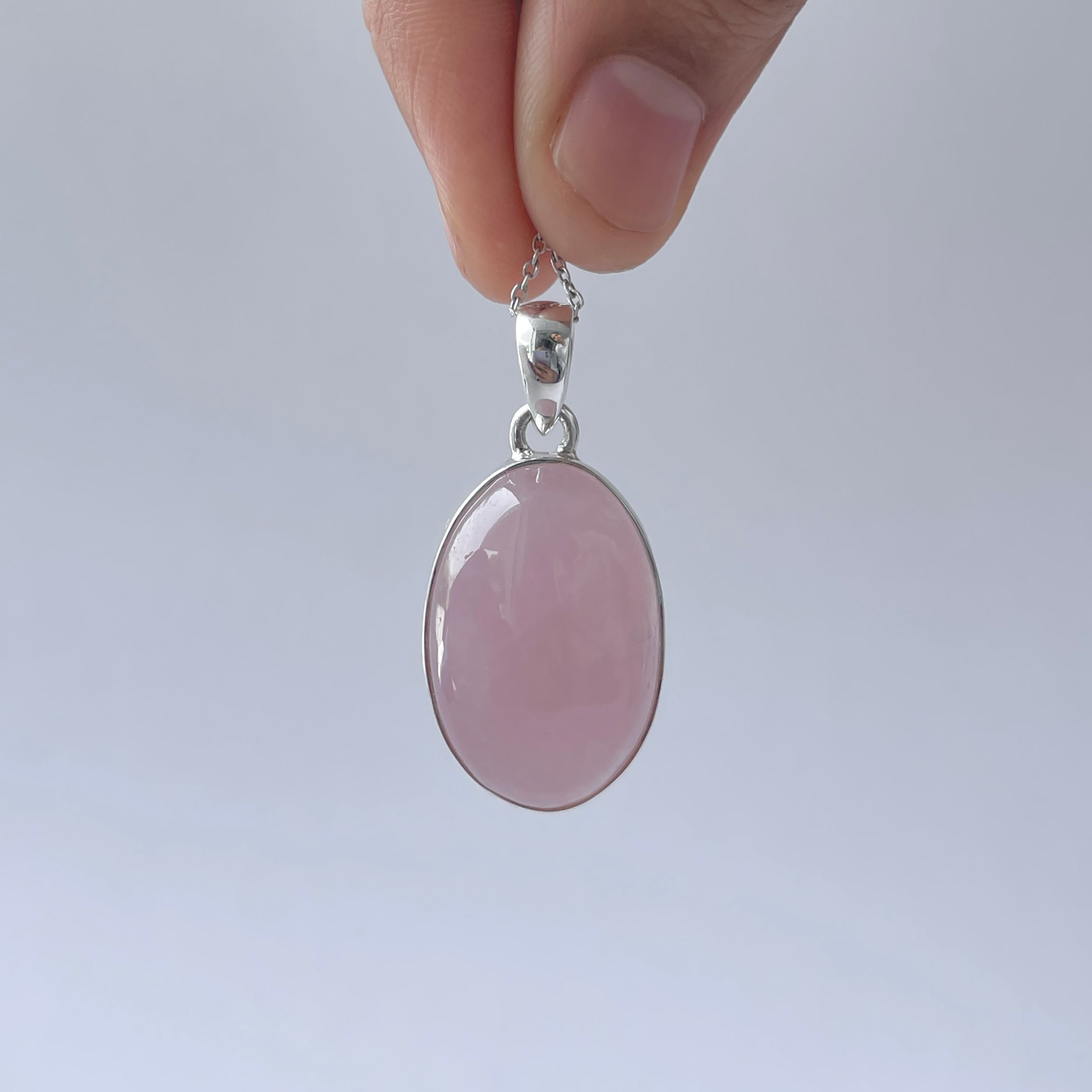 Rose Quartz Pendant-(RSQ-P-65.)