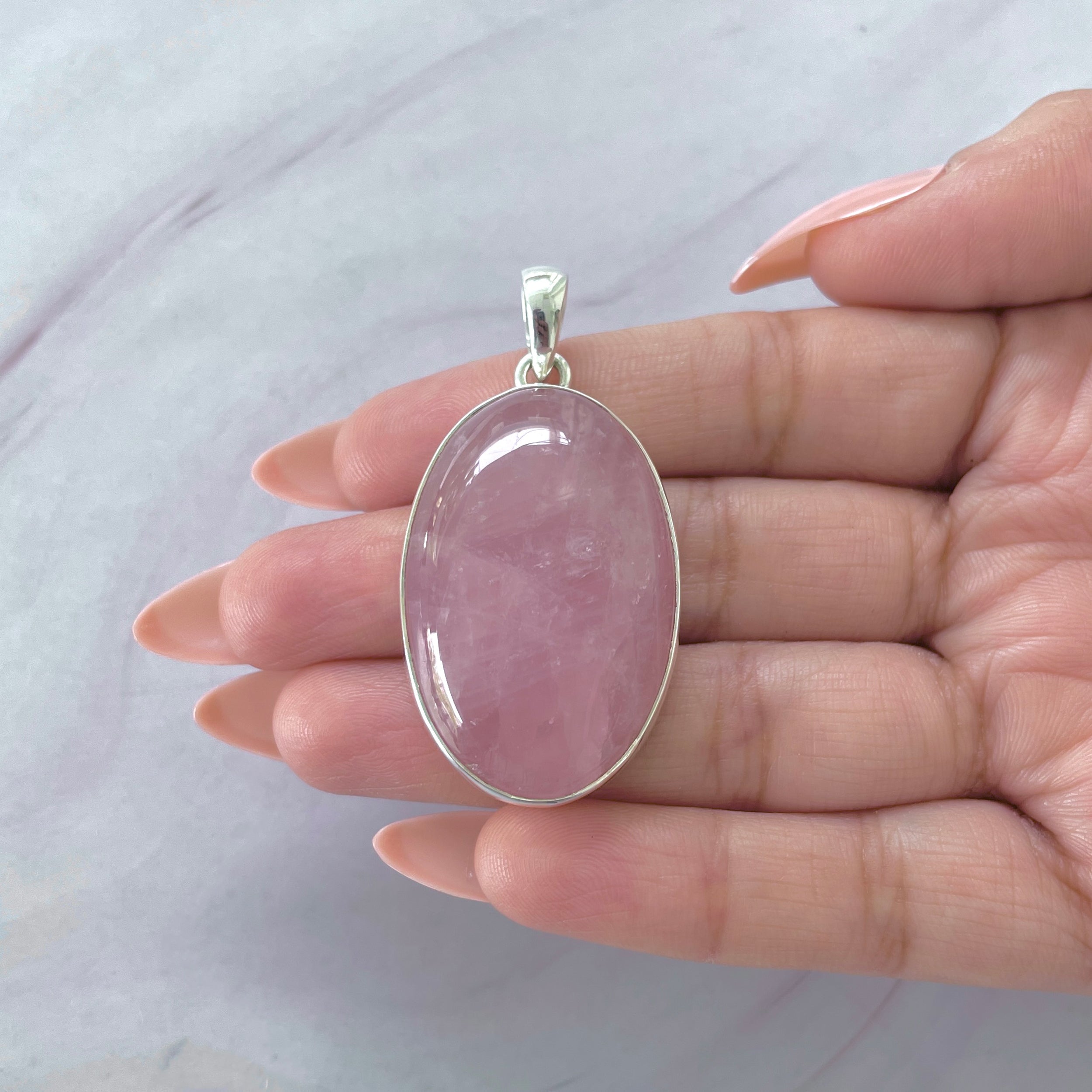 Rose Quartz Pendant-(RSQ-P-66.)