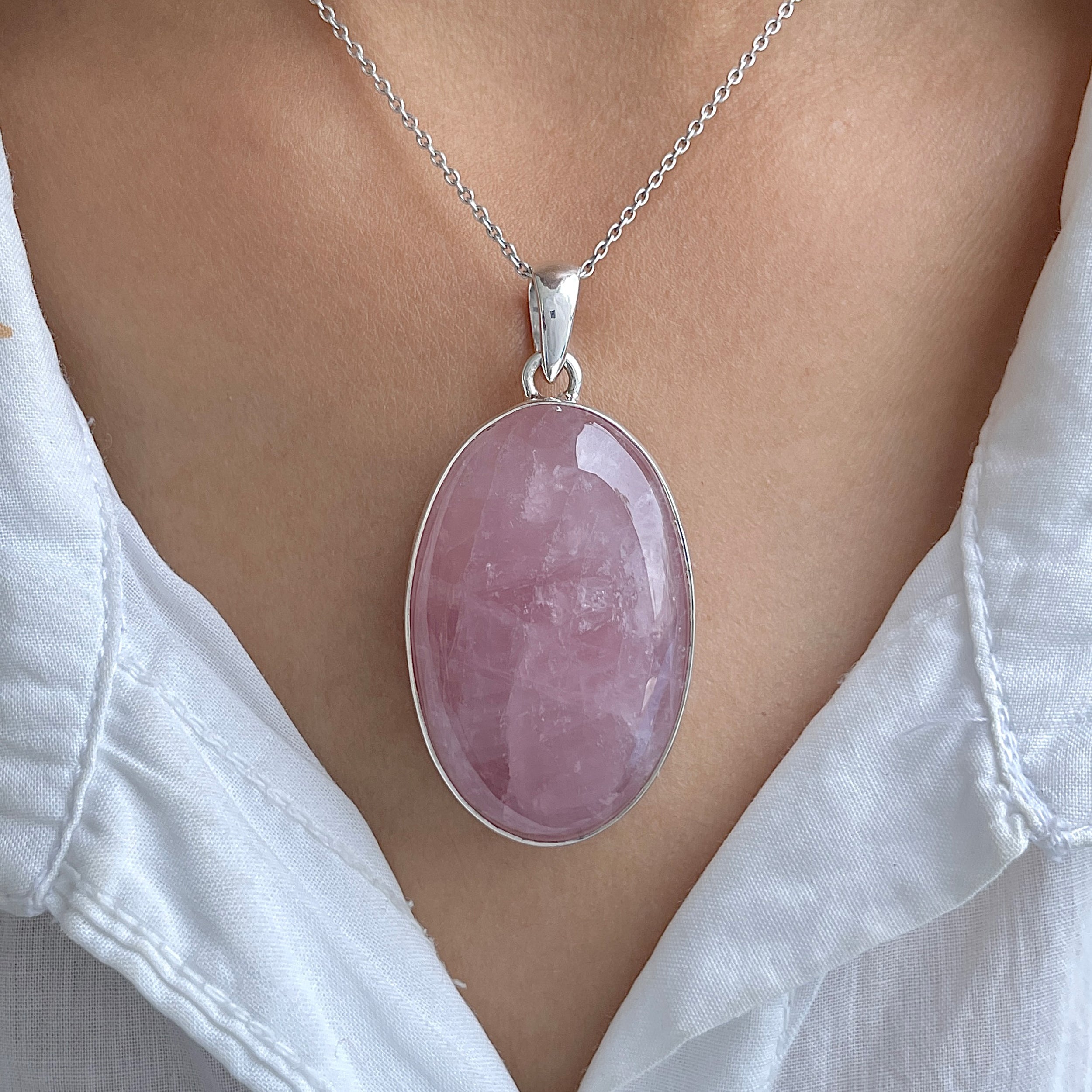 Rose Quartz Pendant-(RSQ-P-66.)