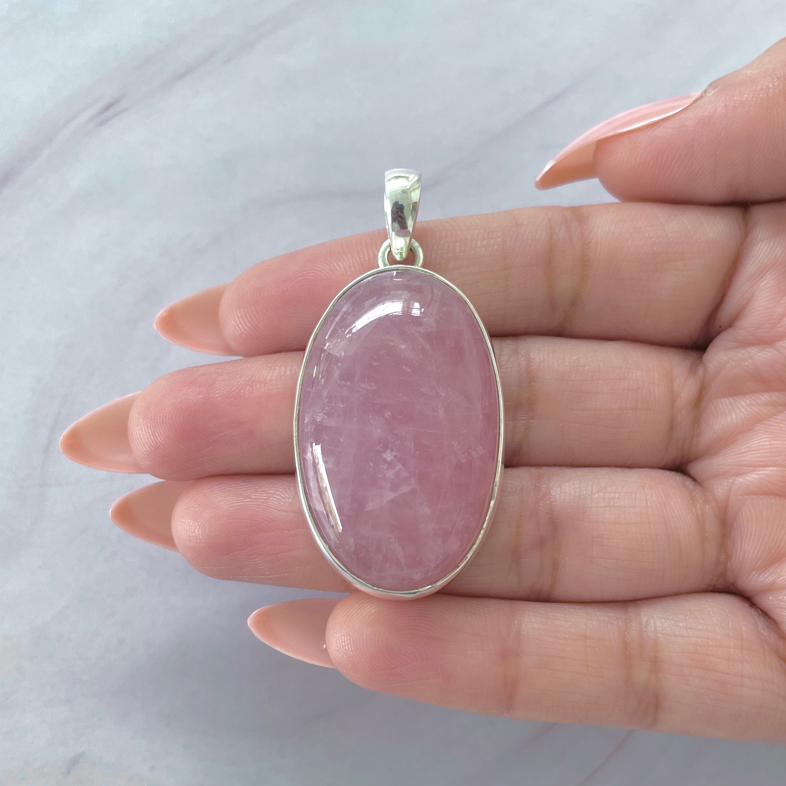 Rose Quartz Pendant-(RSQ-P-67.)