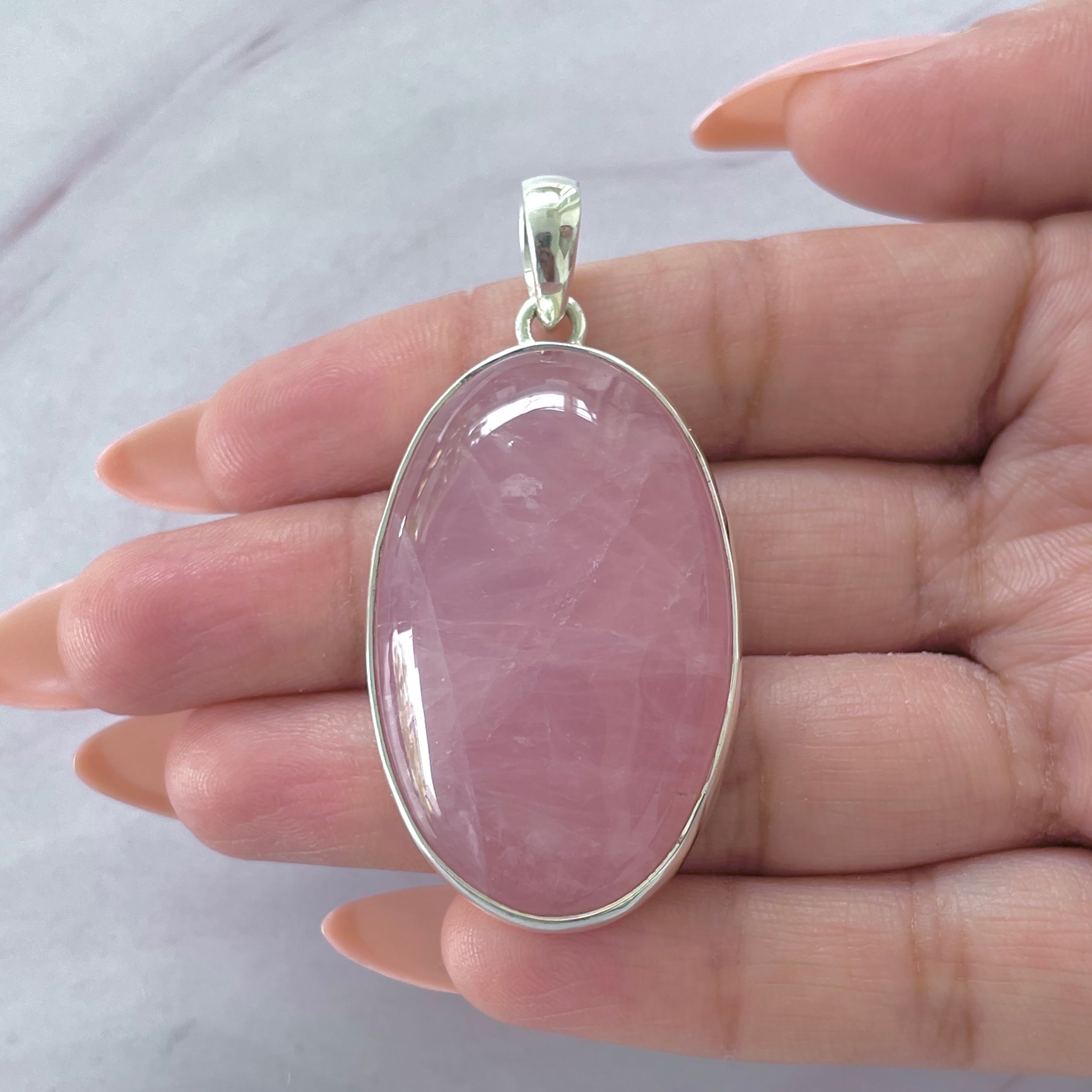 Rose Quartz Pendant-(RSQ-P-69.)