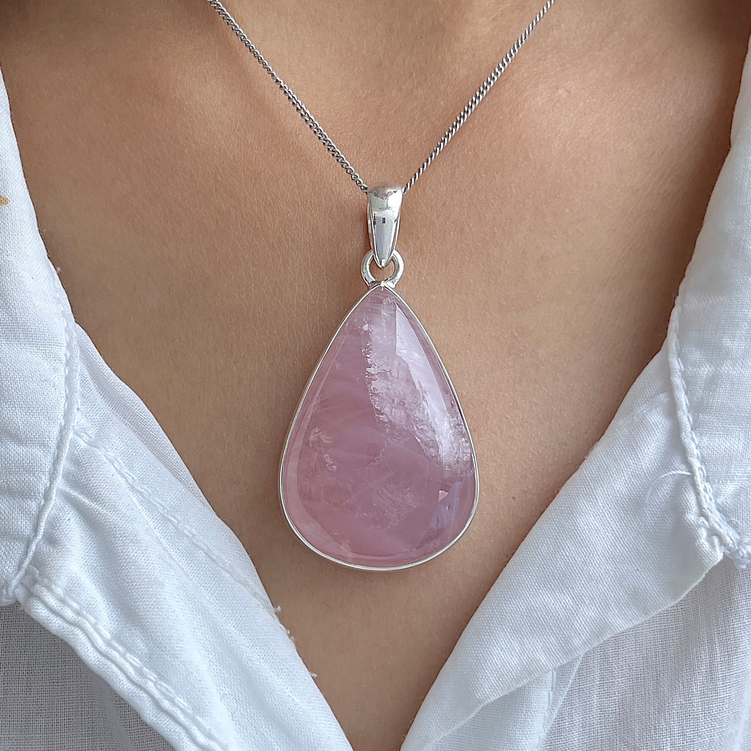 Rose Quartz Pendant-(RSQ-P-71.)