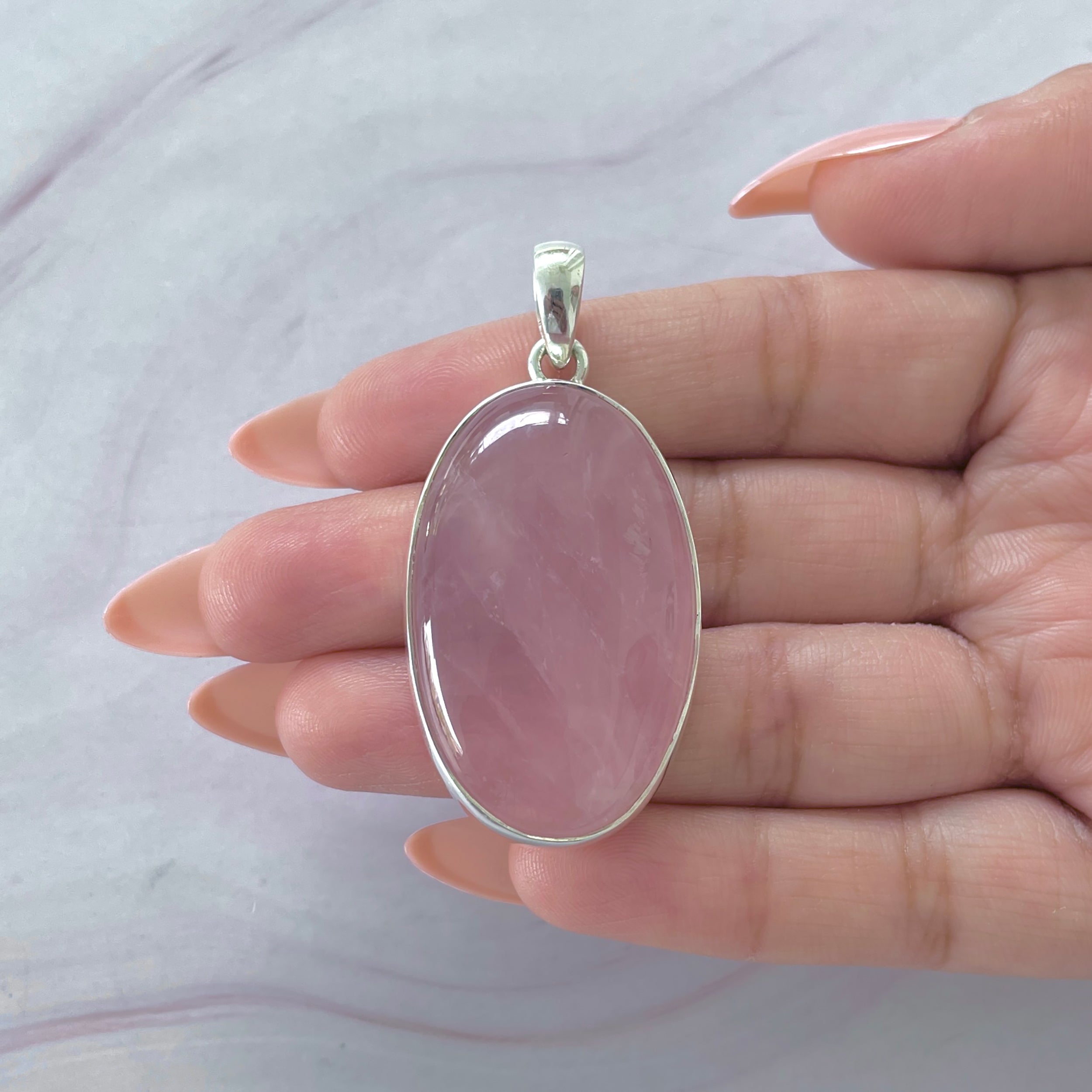Rose Quartz Pendant-(RSQ-P-72.)