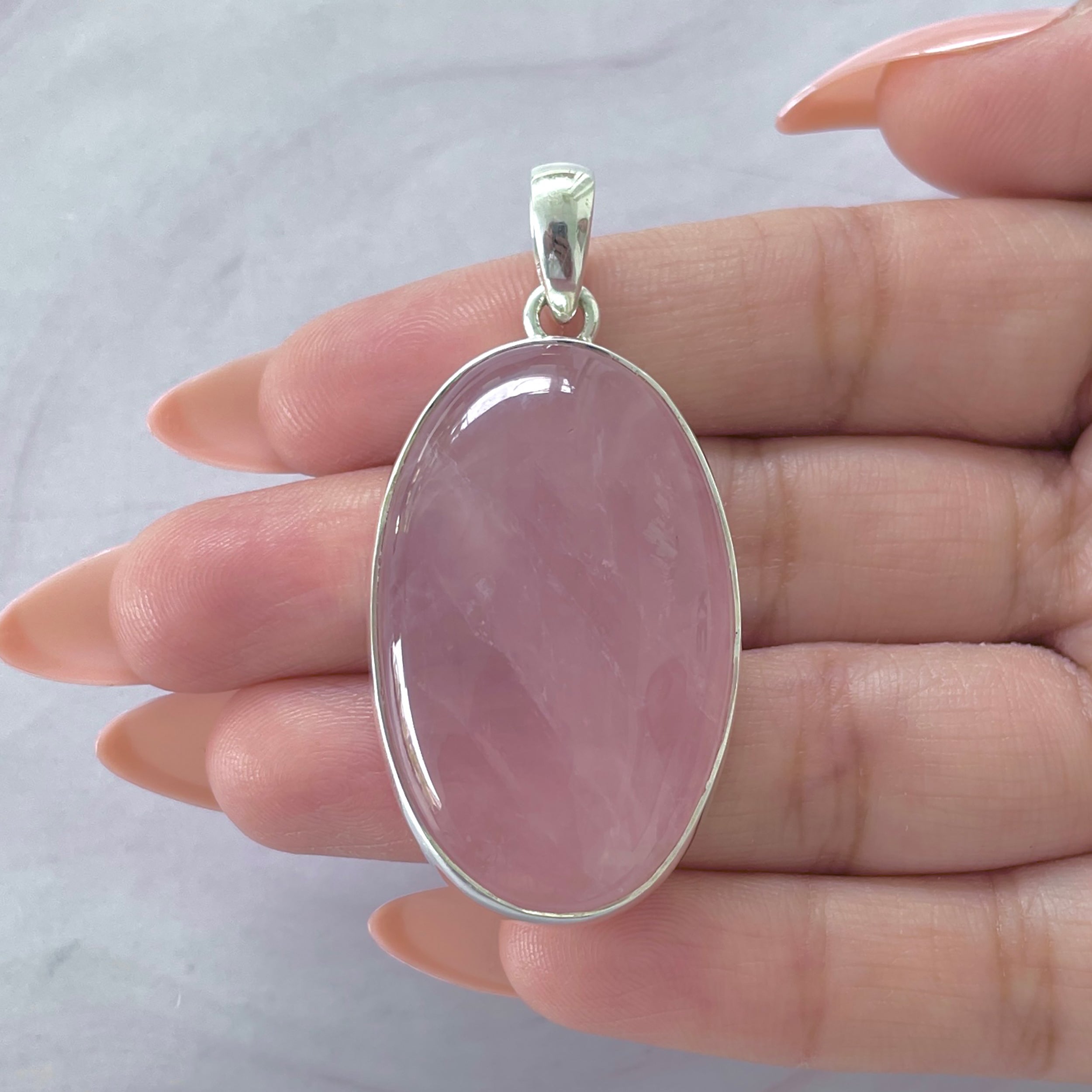 Rose Quartz Pendant-(RSQ-P-72.)