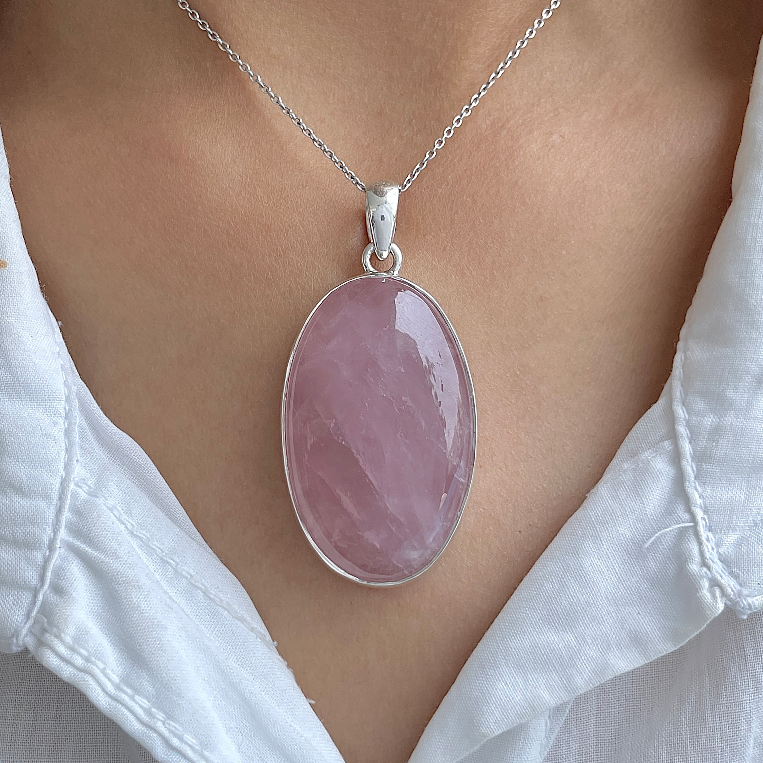 Rose Quartz Pendant-(RSQ-P-72.)