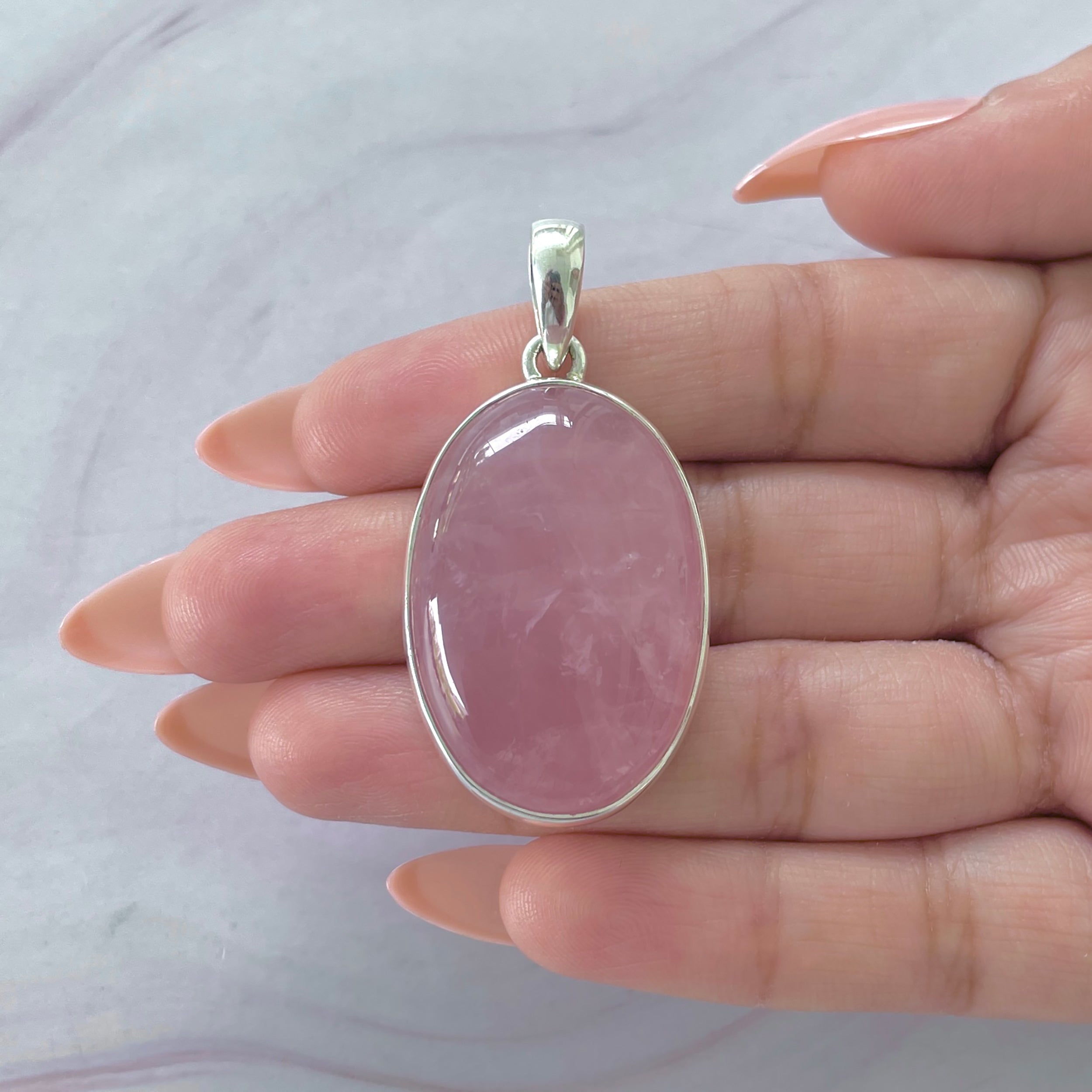 Rose Quartz Pendant-(RSQ-P-73.)