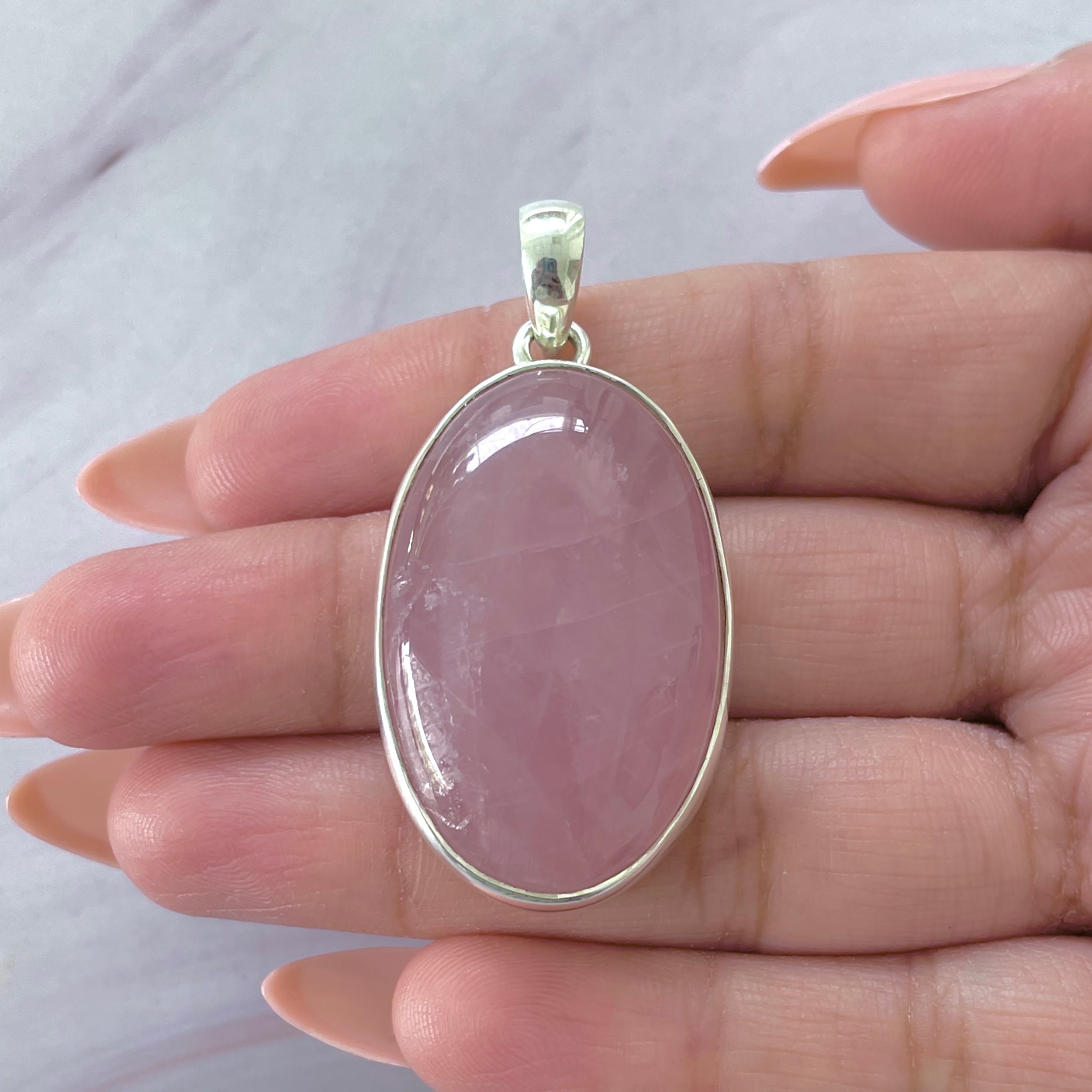Rose Quartz Pendant-(RSQ-P-74.)