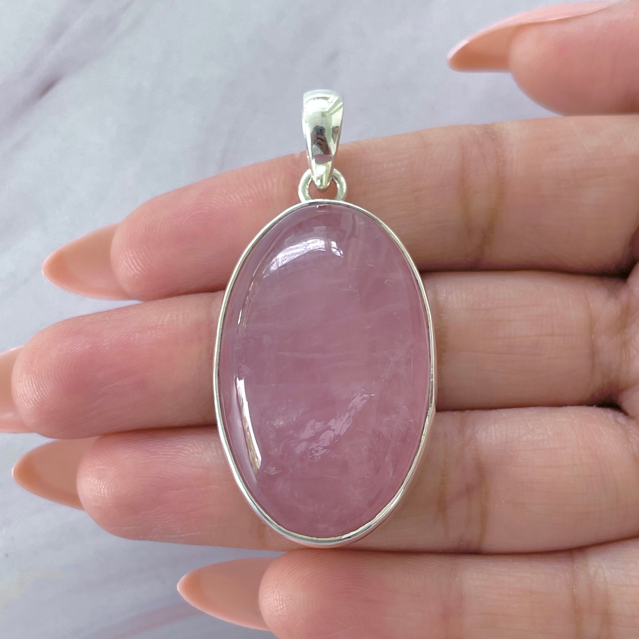 Rose Quartz Pendant-(RSQ-P-75.)