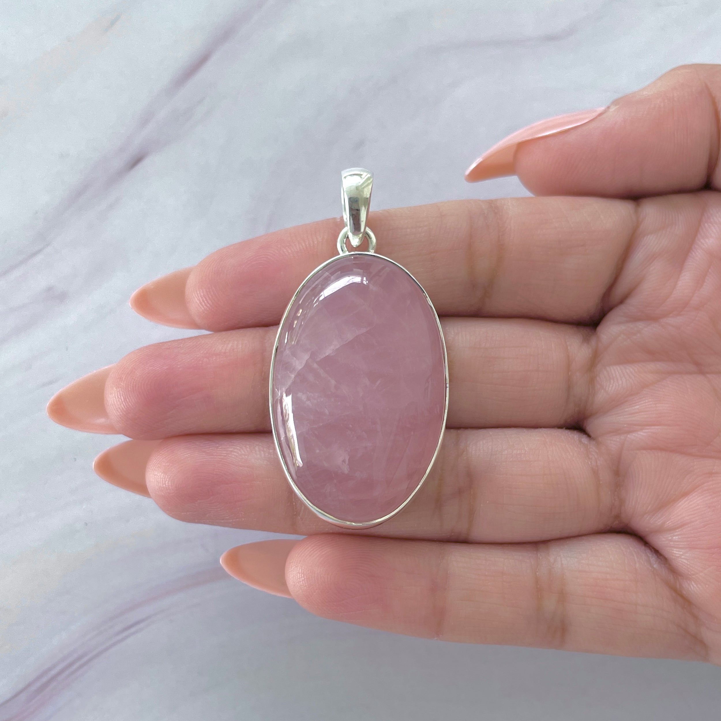 Rose Quartz Pendant-(RSQ-P-76.)